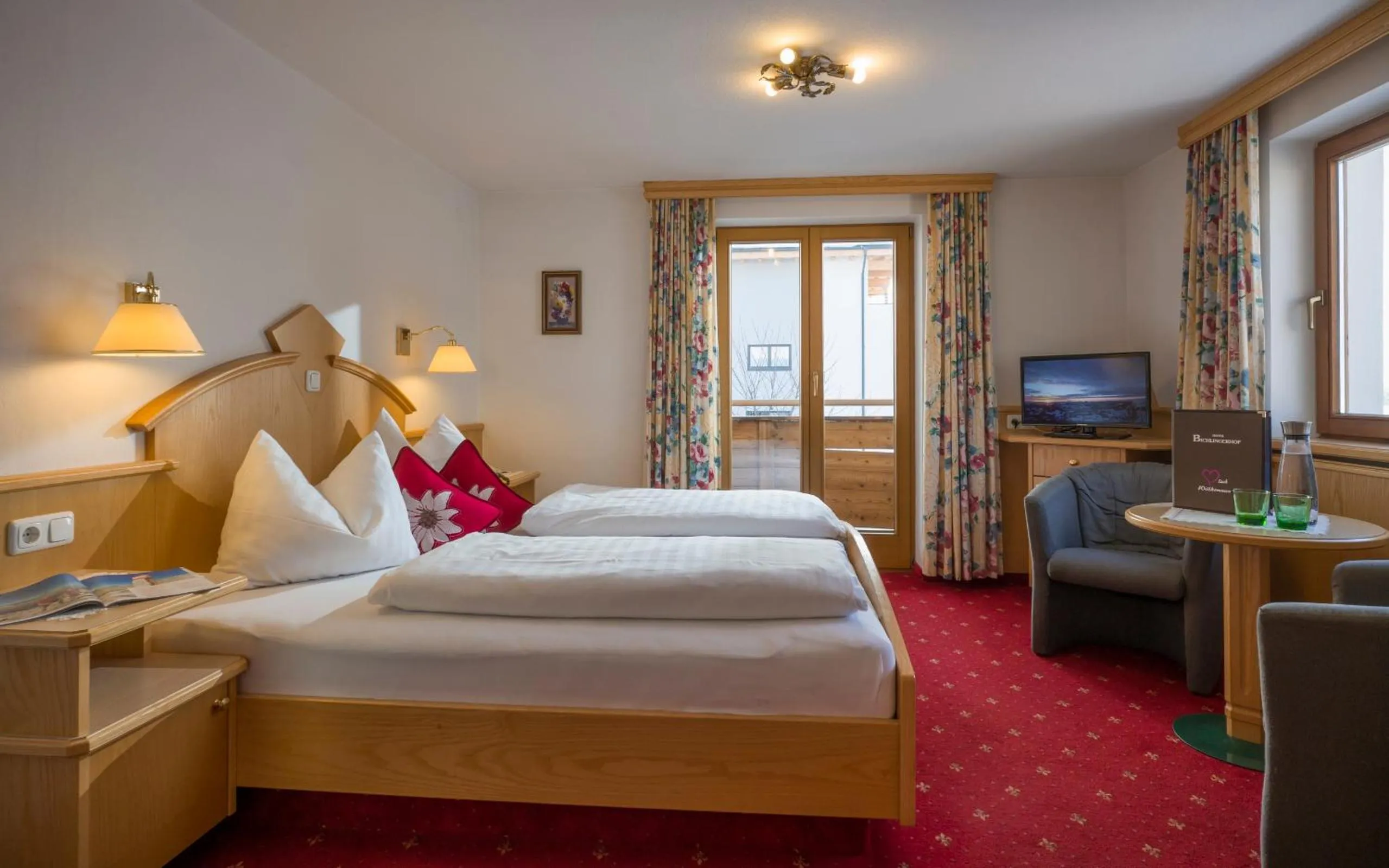 Bed in Hotel Bichlingerhof