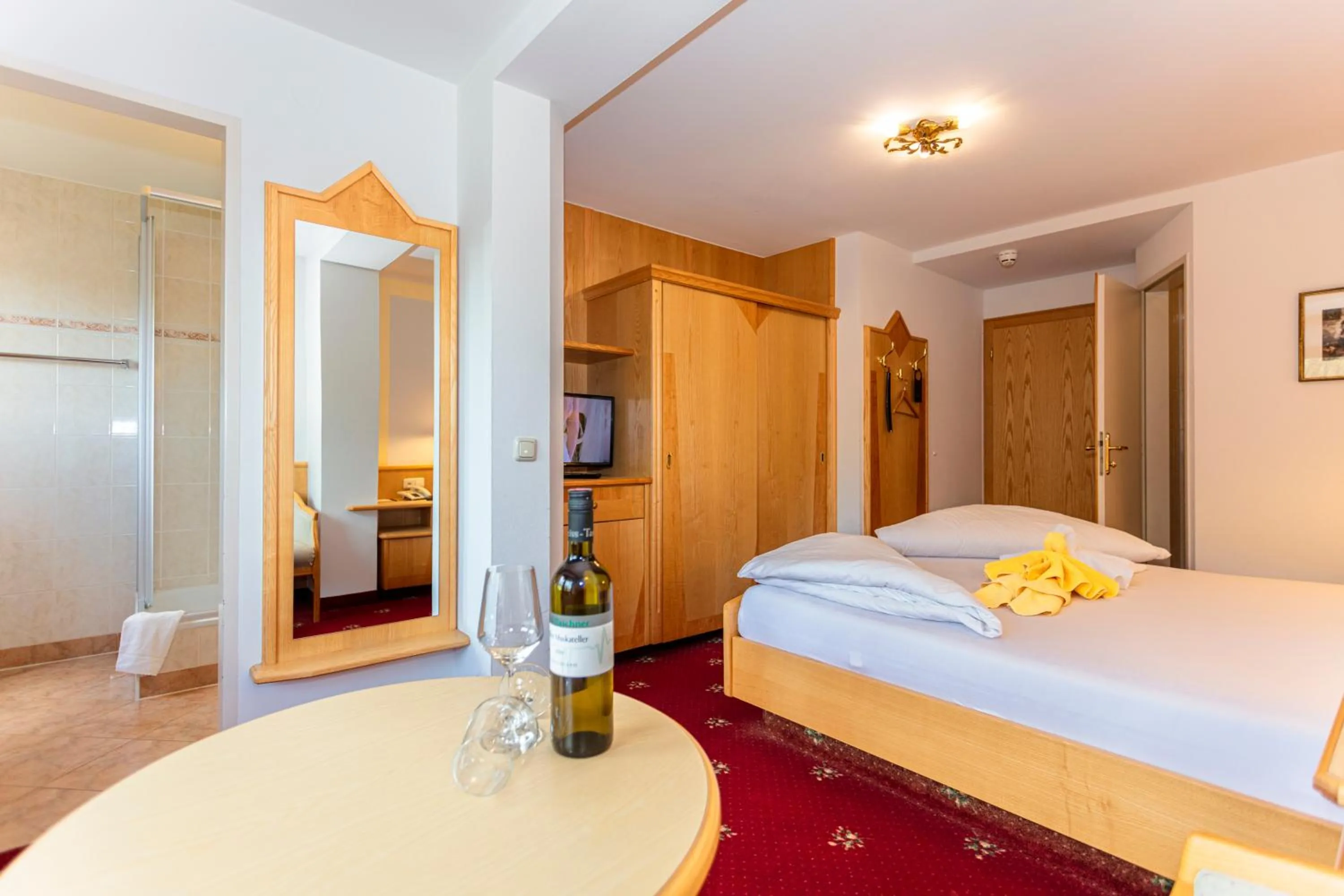 Bed in Hotel Bichlingerhof