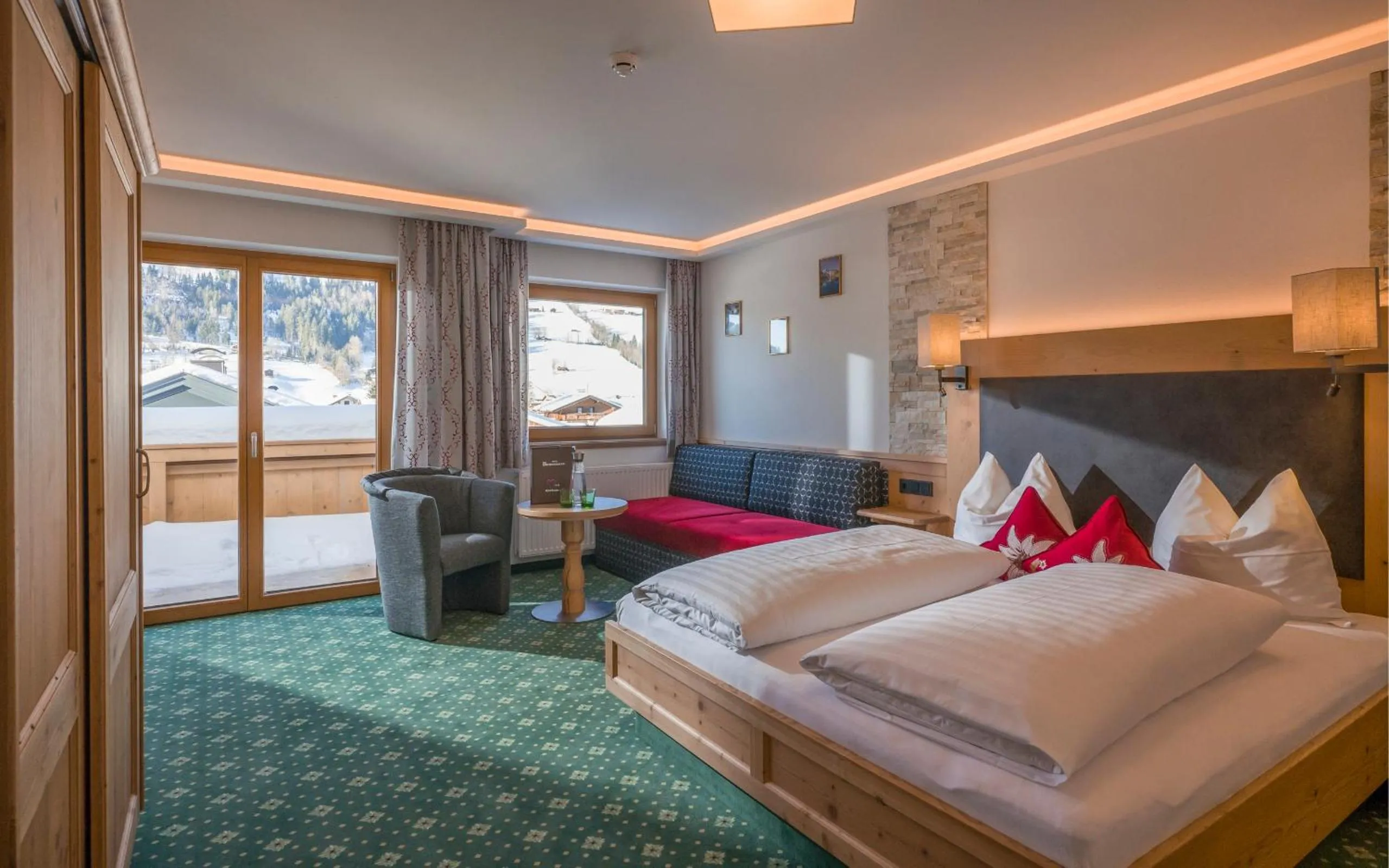 Bed in Hotel Bichlingerhof