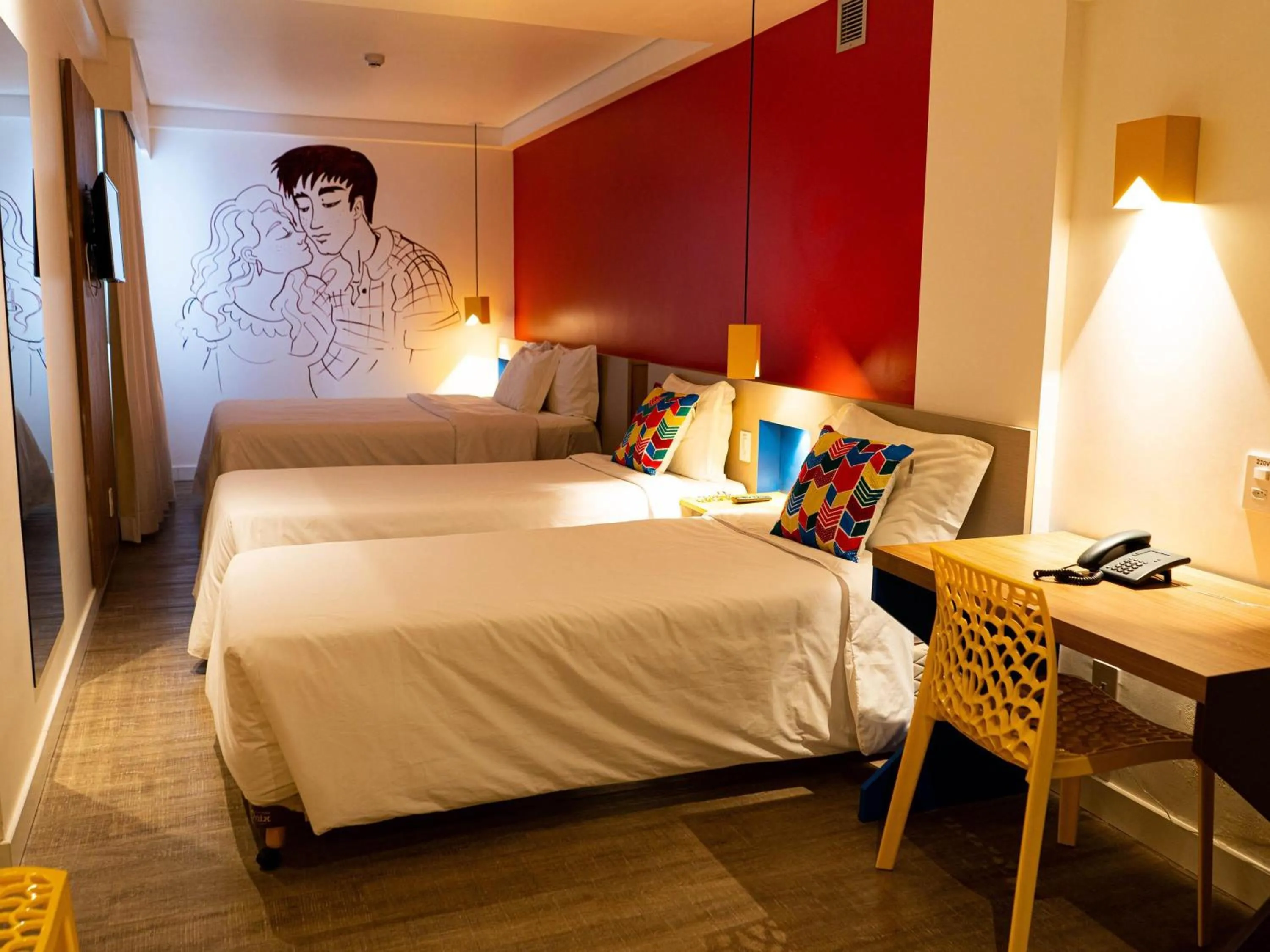 Bedroom, Bed in ibis Styles Campina Grande