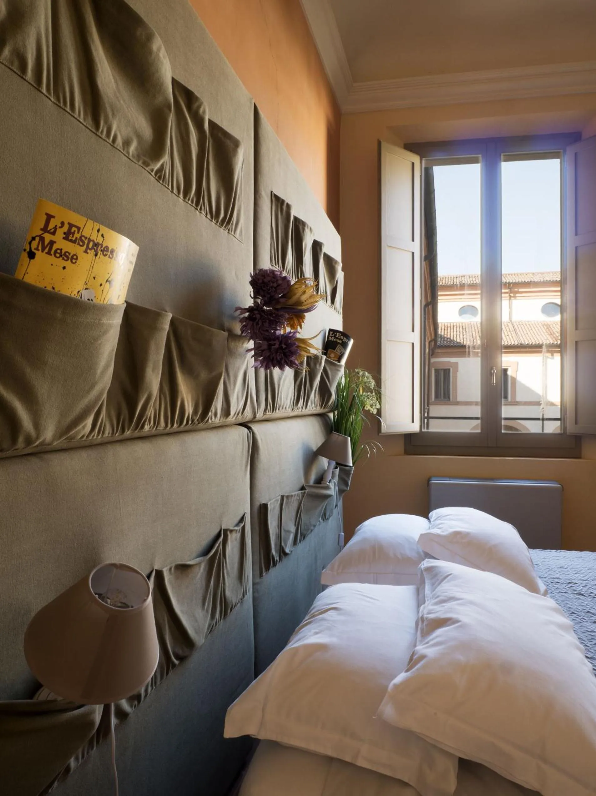 Decorative detail, Bed in Antico Convento San Francesco