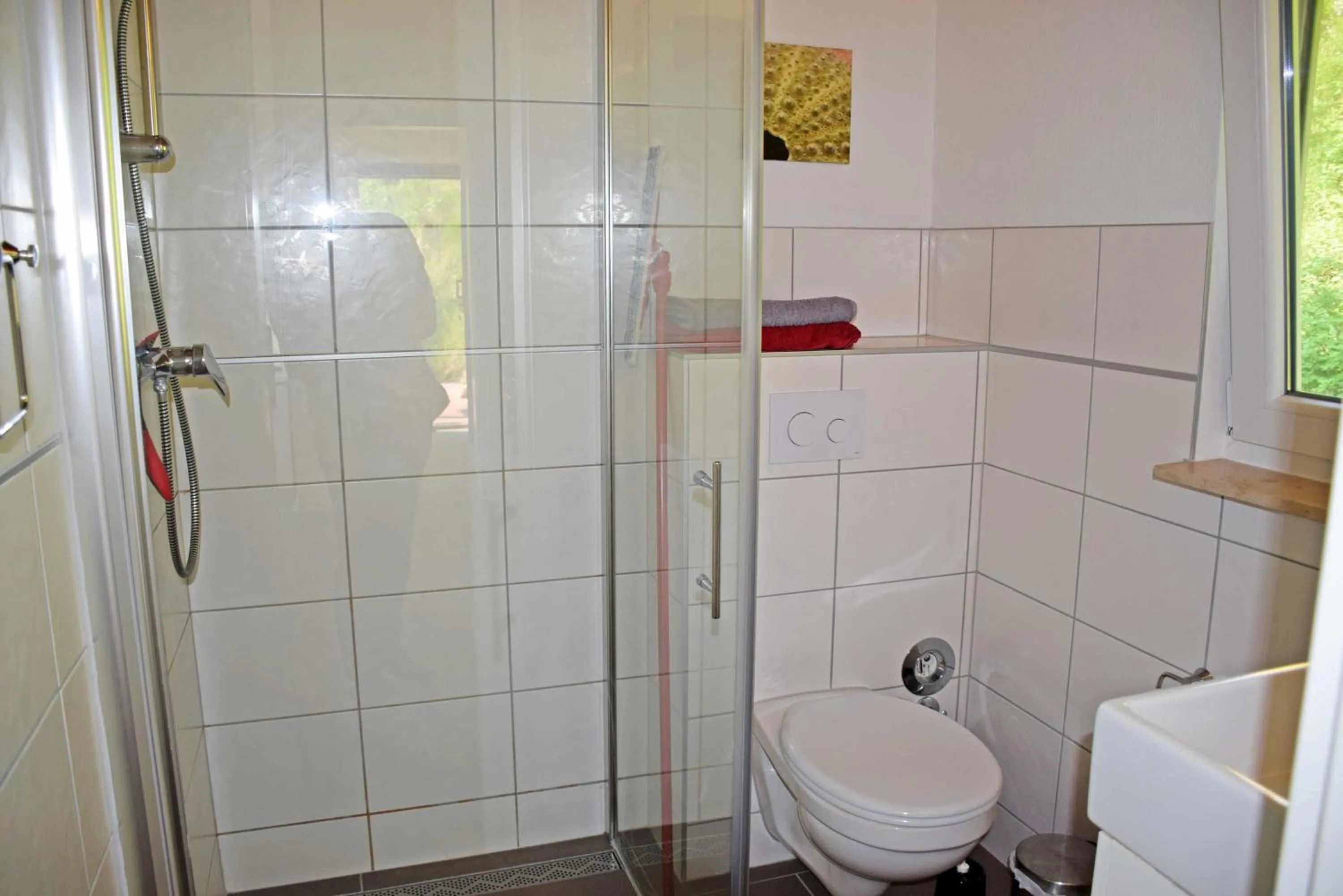 Shower in Ferienhaus in Goehren