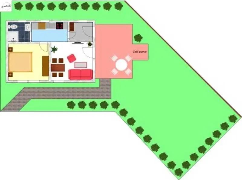 Floor plan in Ferienhaus in Goehren