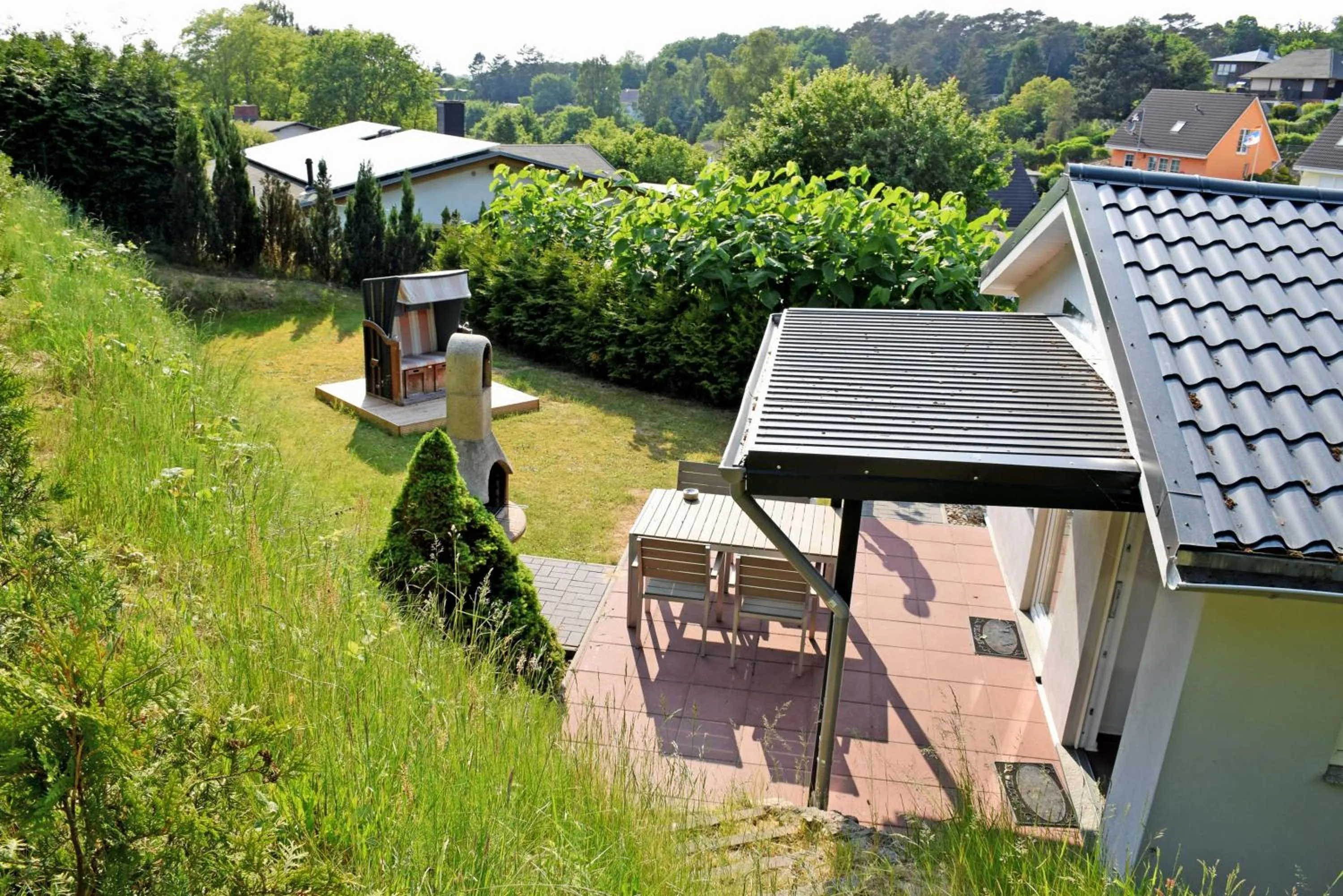 Bird's eye view in Ferienhaus in Goehren
