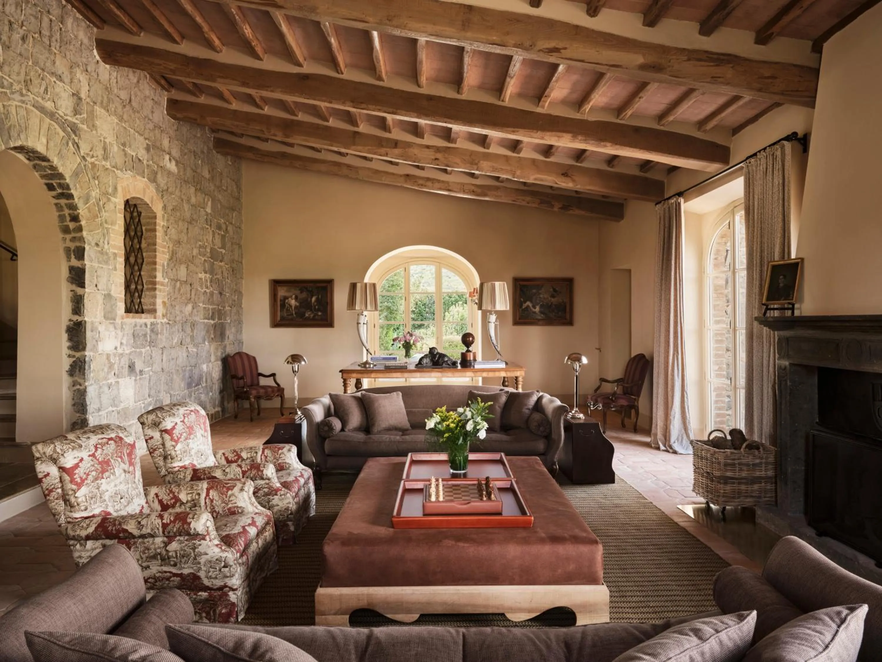 Living room in Rosewood Castiglion del Bosco