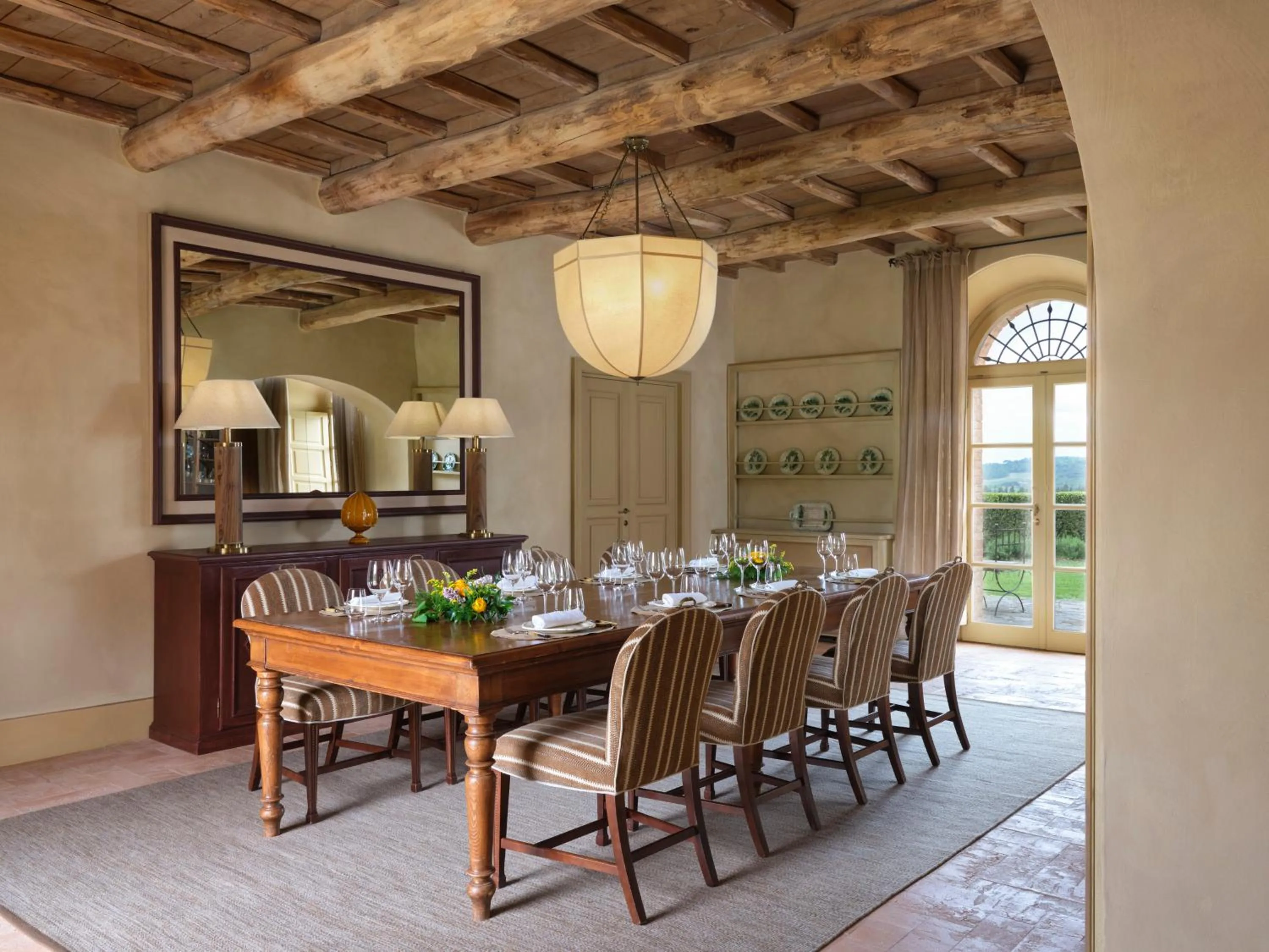 Dining area in Rosewood Castiglion del Bosco