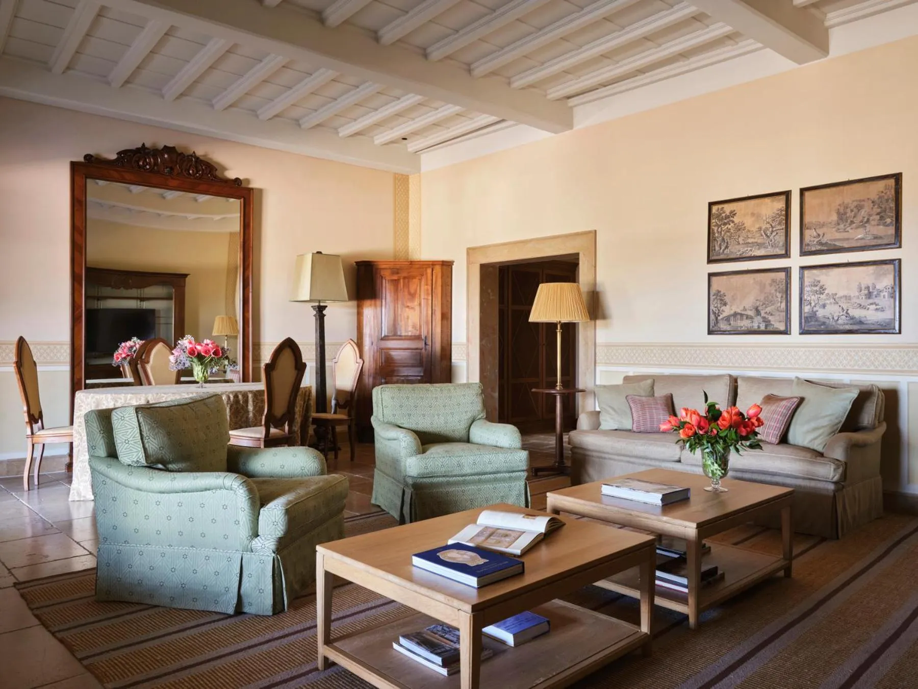 Living room in Rosewood Castiglion del Bosco