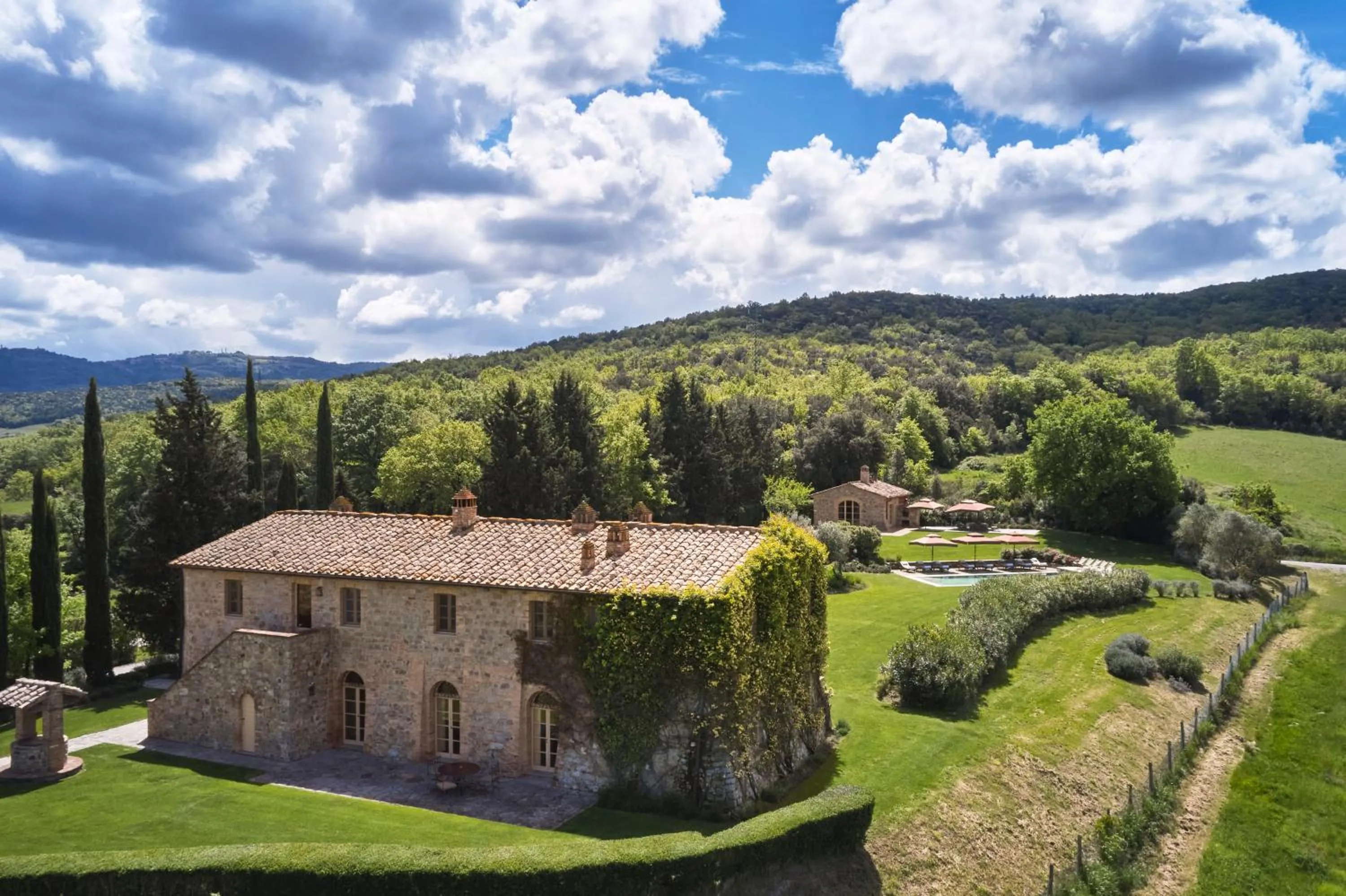 Facade/entrance in Rosewood Castiglion del Bosco