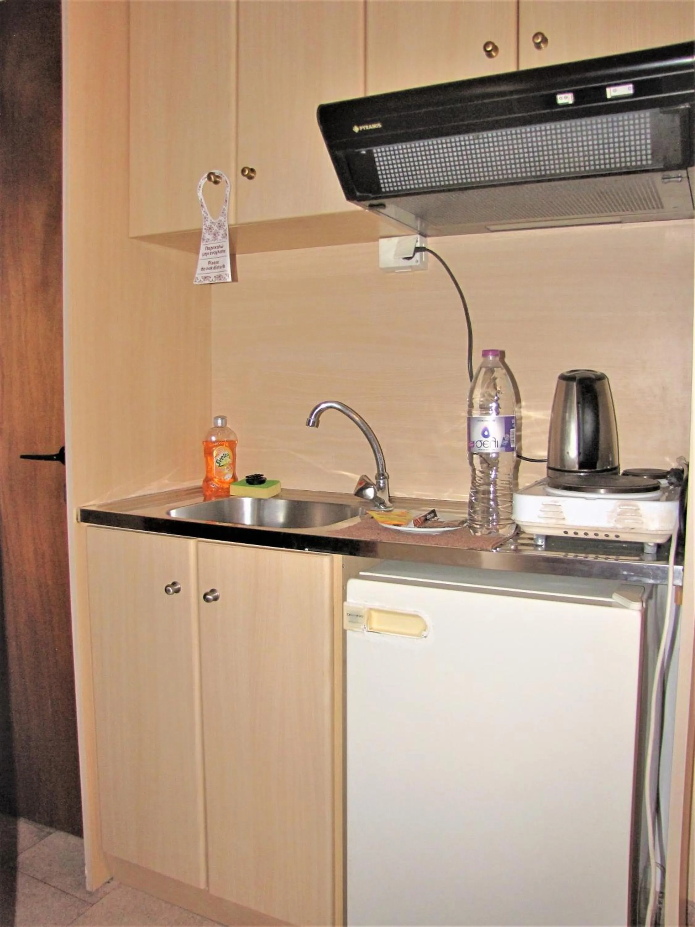 Kitchen or kitchenette in Gorgona Hotel
