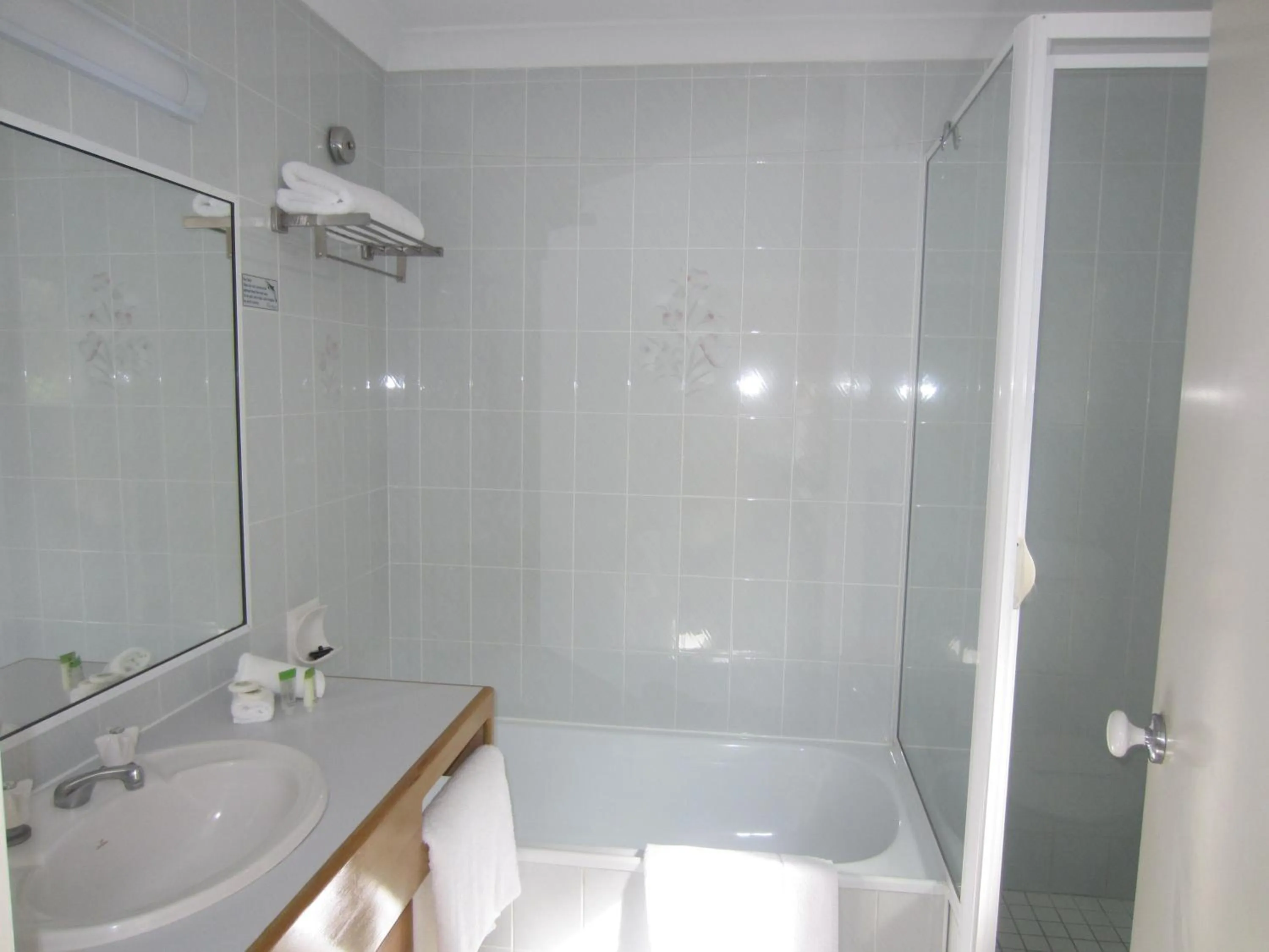 Bathroom in Lazy Lizard Motor Inn