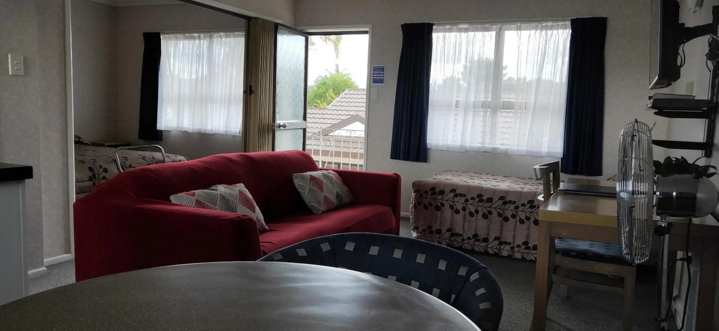 Living room in Cypress Court Motel