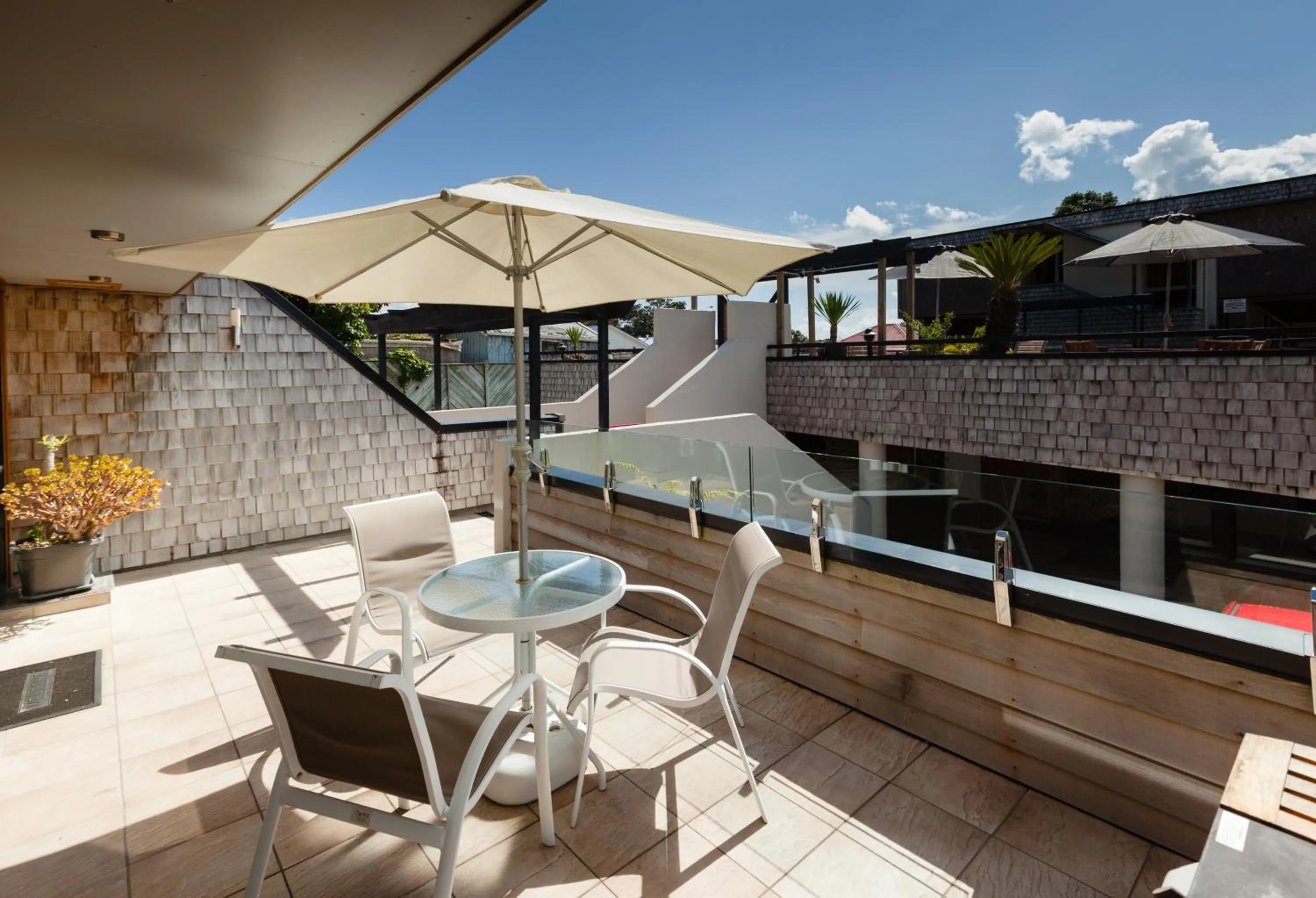 BBQ facilities in Pioneer Waterfront Apartments