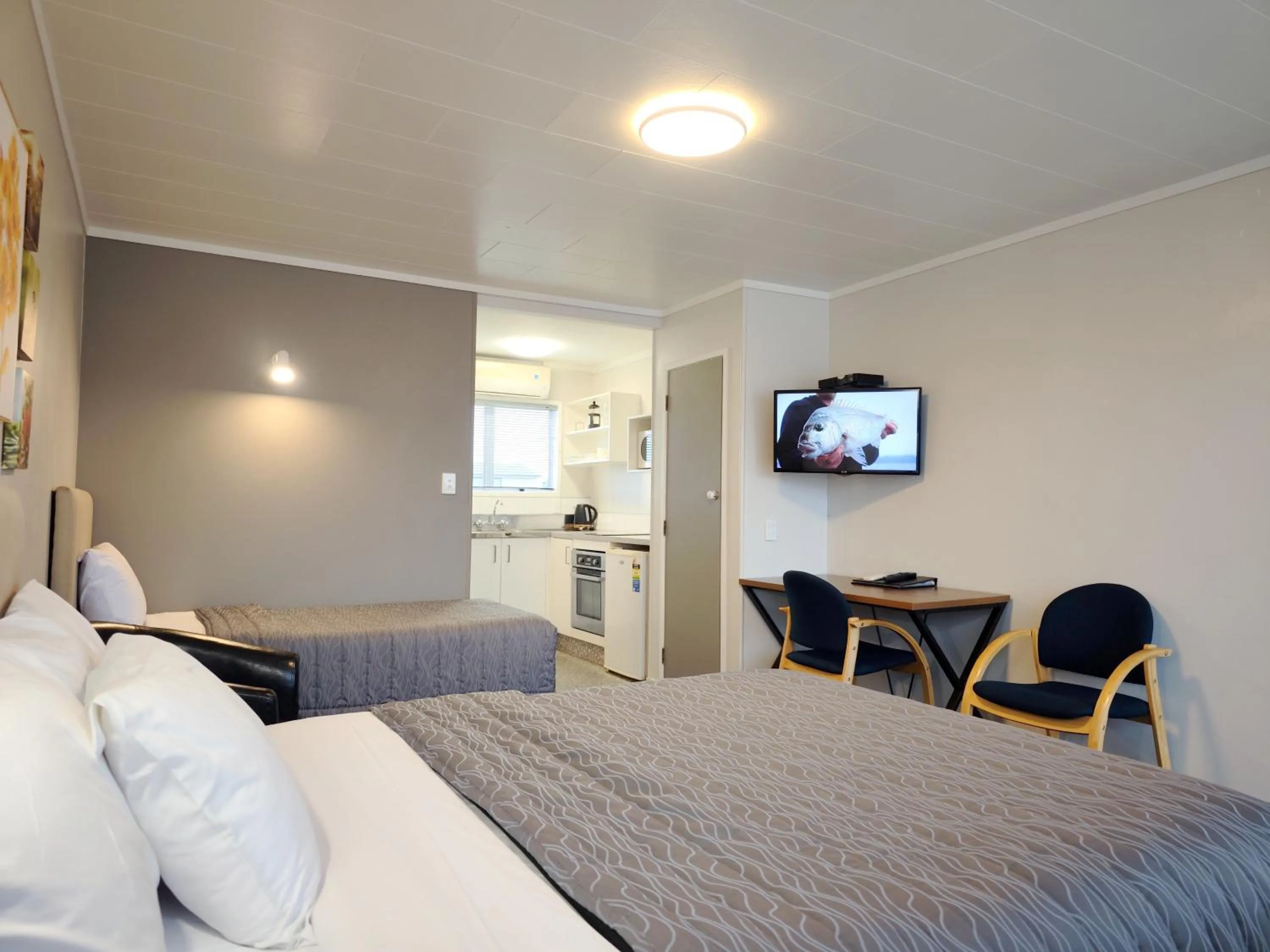 Bed in Continental Motel