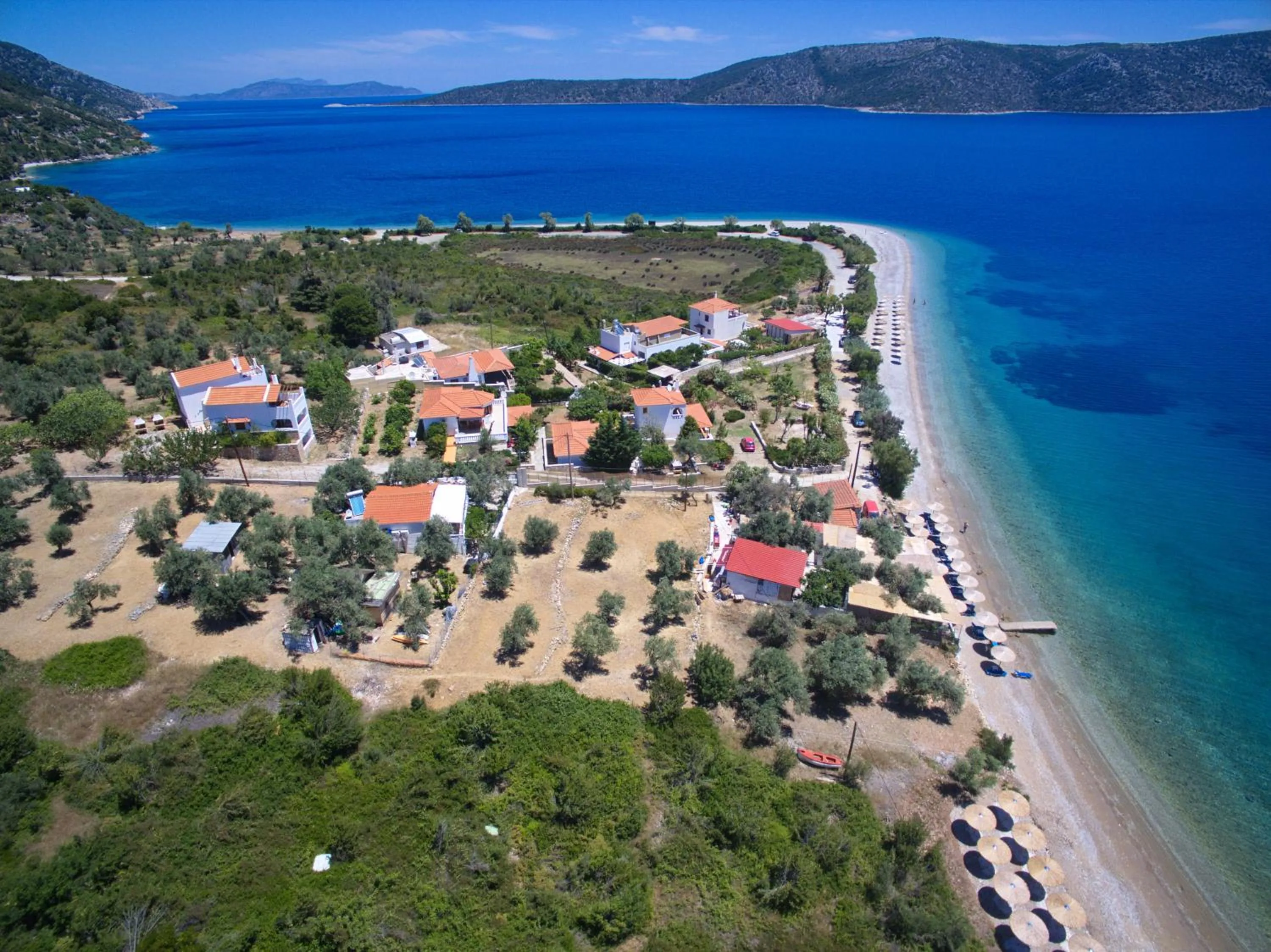 Bird's eye view in Pelagos Villas