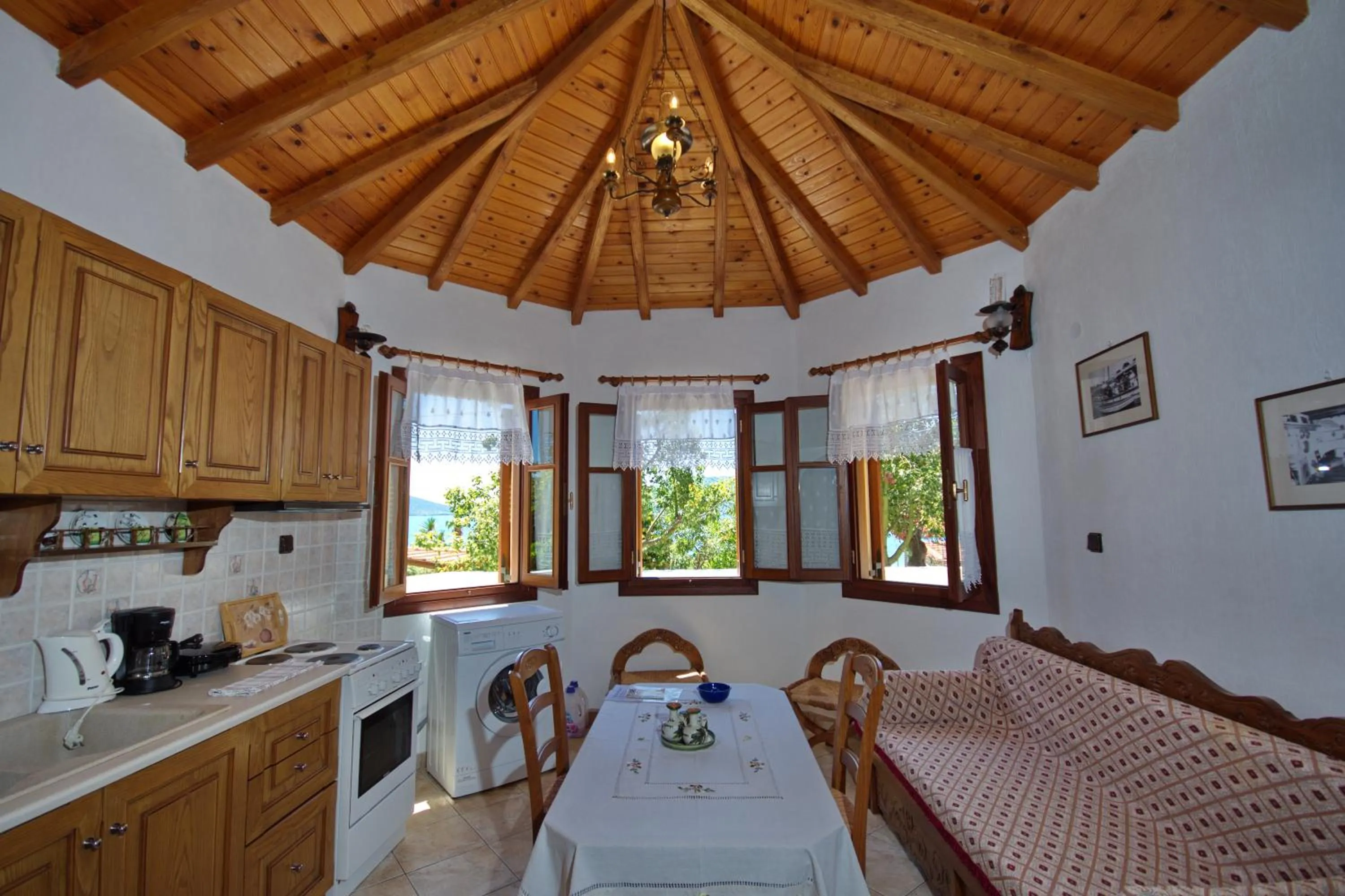 kitchen in Pelagos Villas