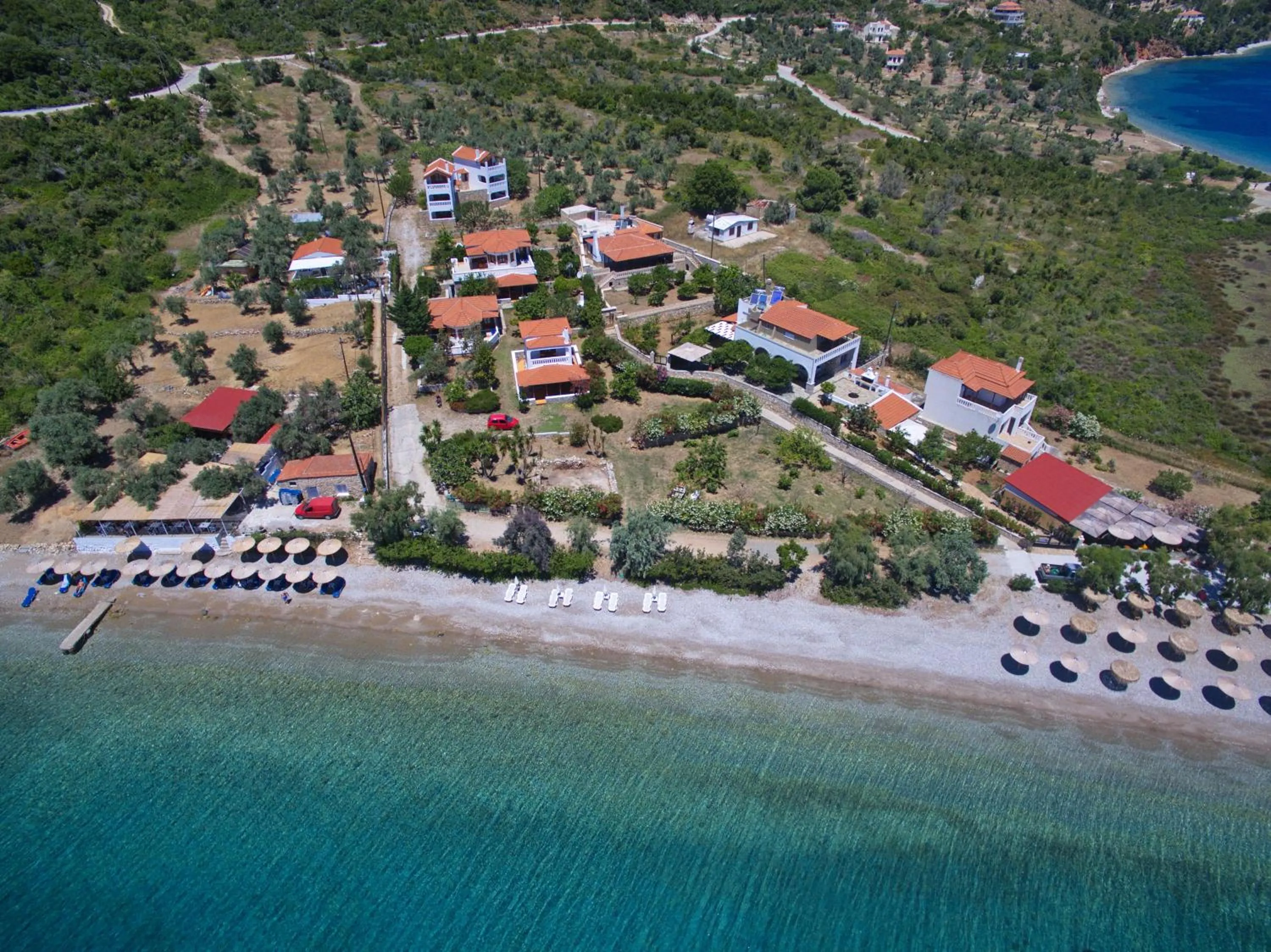 Bird's eye view in Pelagos Villas