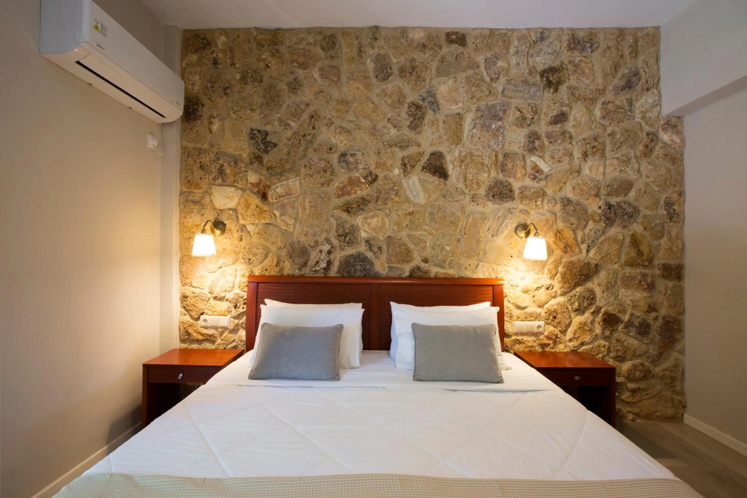 Bed in Hotel Kastri