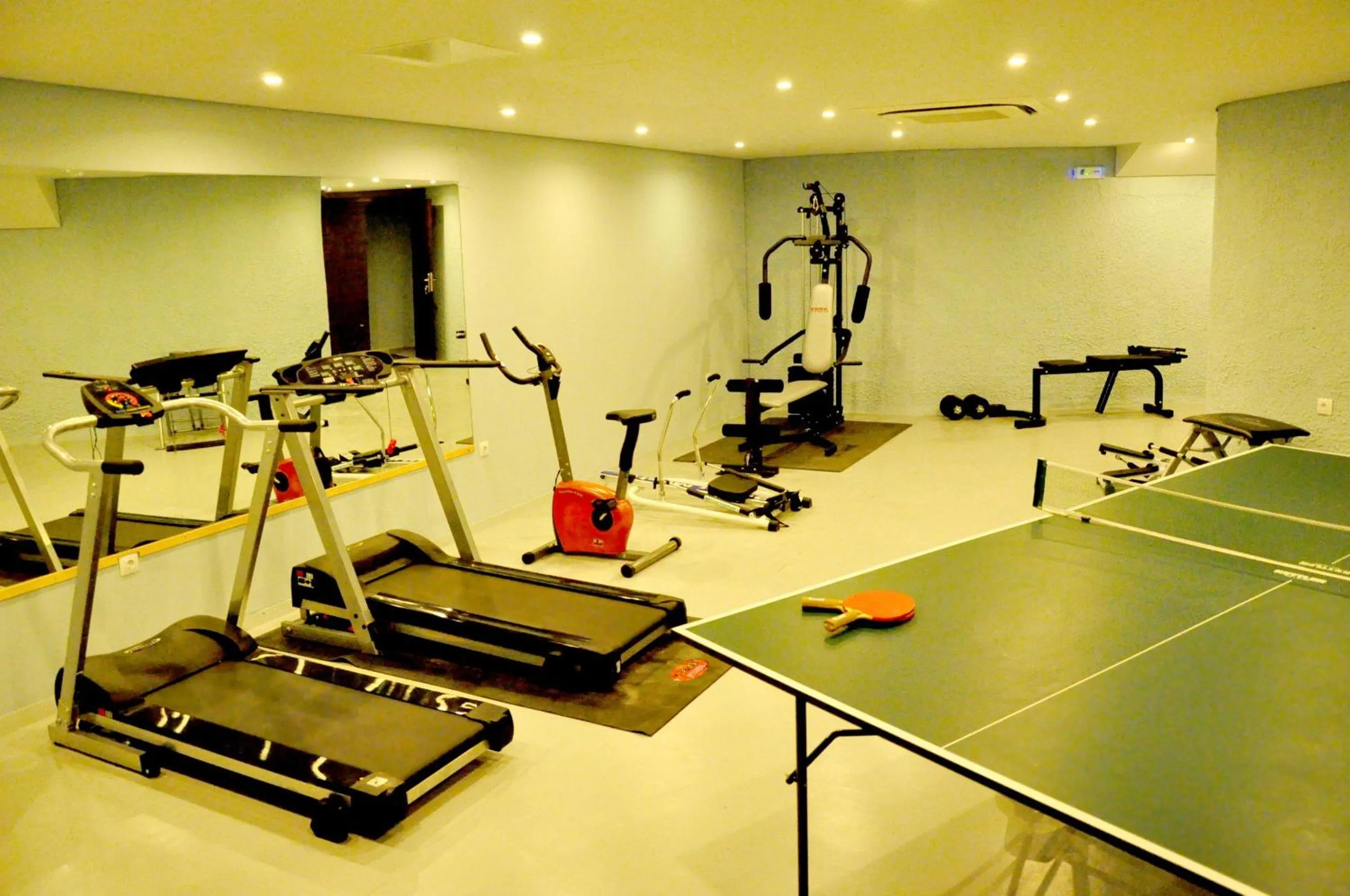 Fitness centre/facilities in Leivatho Hotel