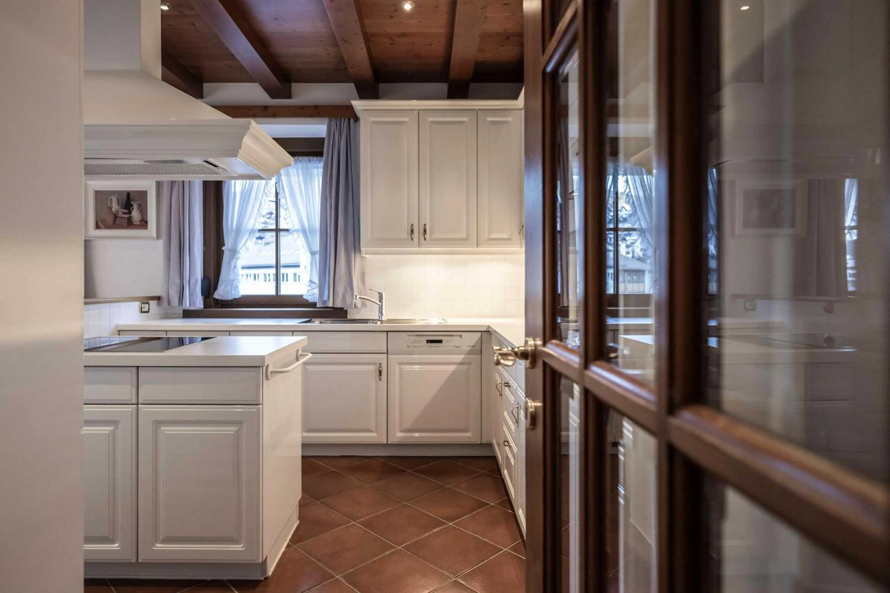 Kitchen or kitchenette in Residence Villa Stella