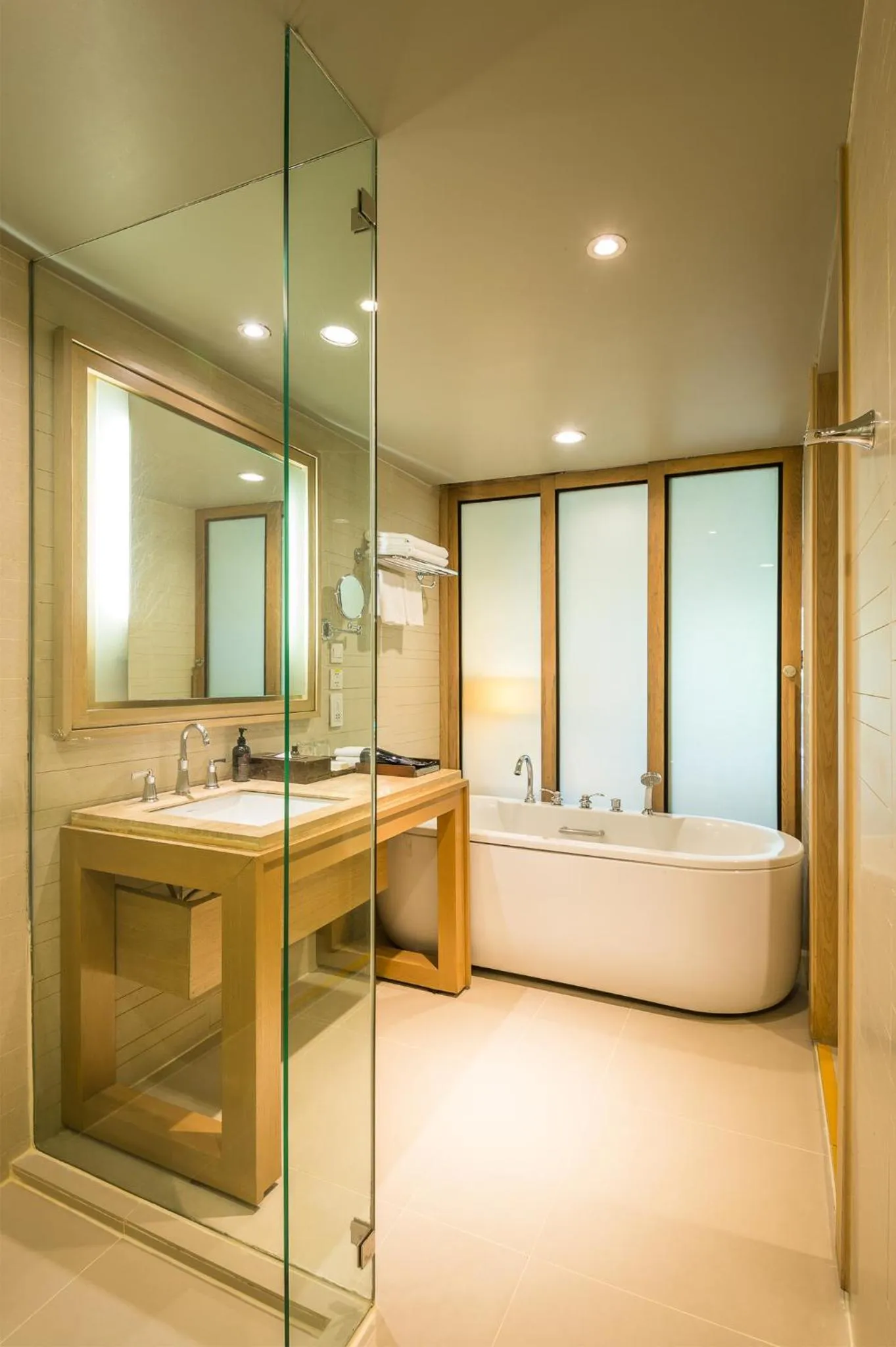 Bathroom, Bed in Dusit Thani Krabi Beach Resort