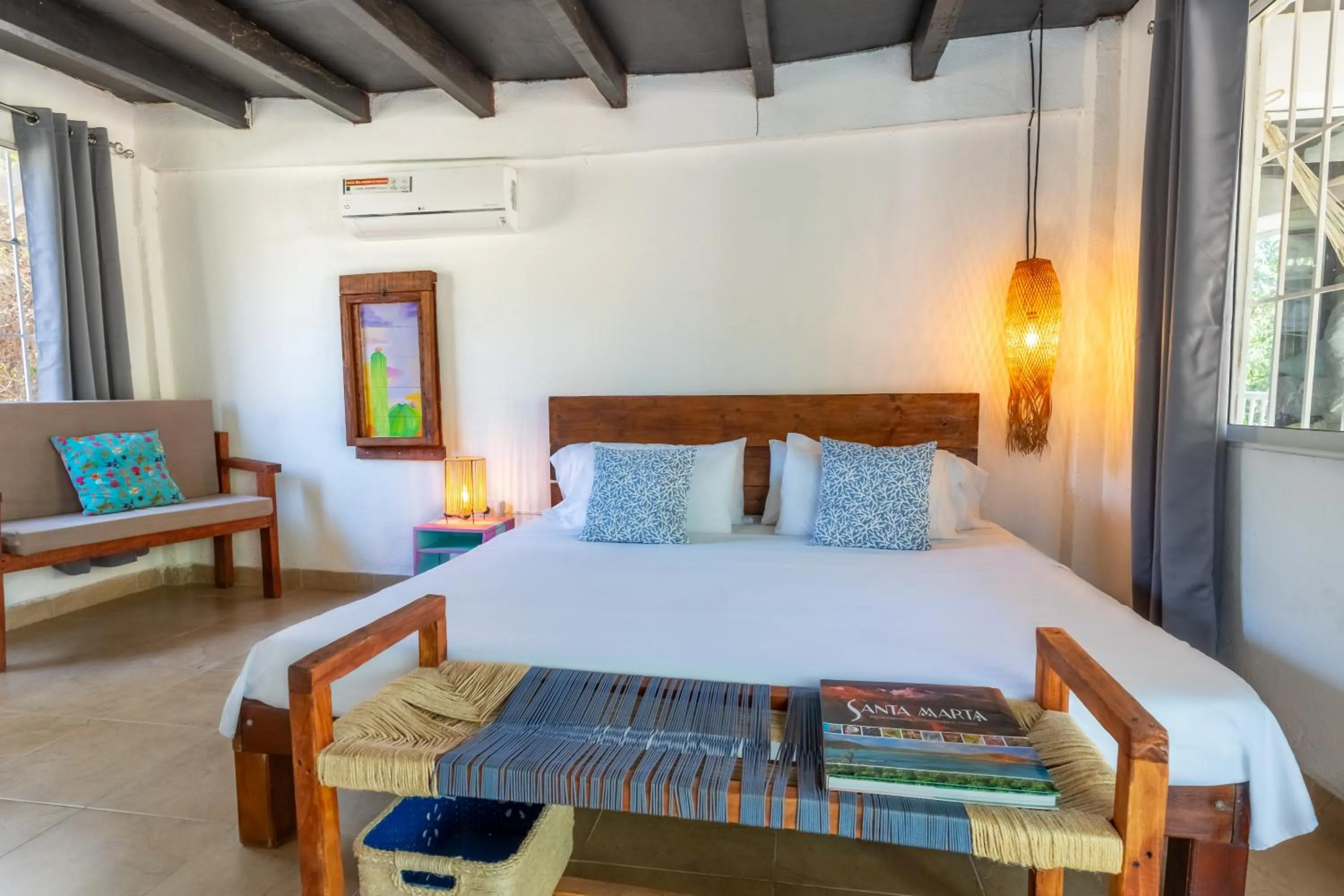 Bed in Vito Hotel Boutique Taganga