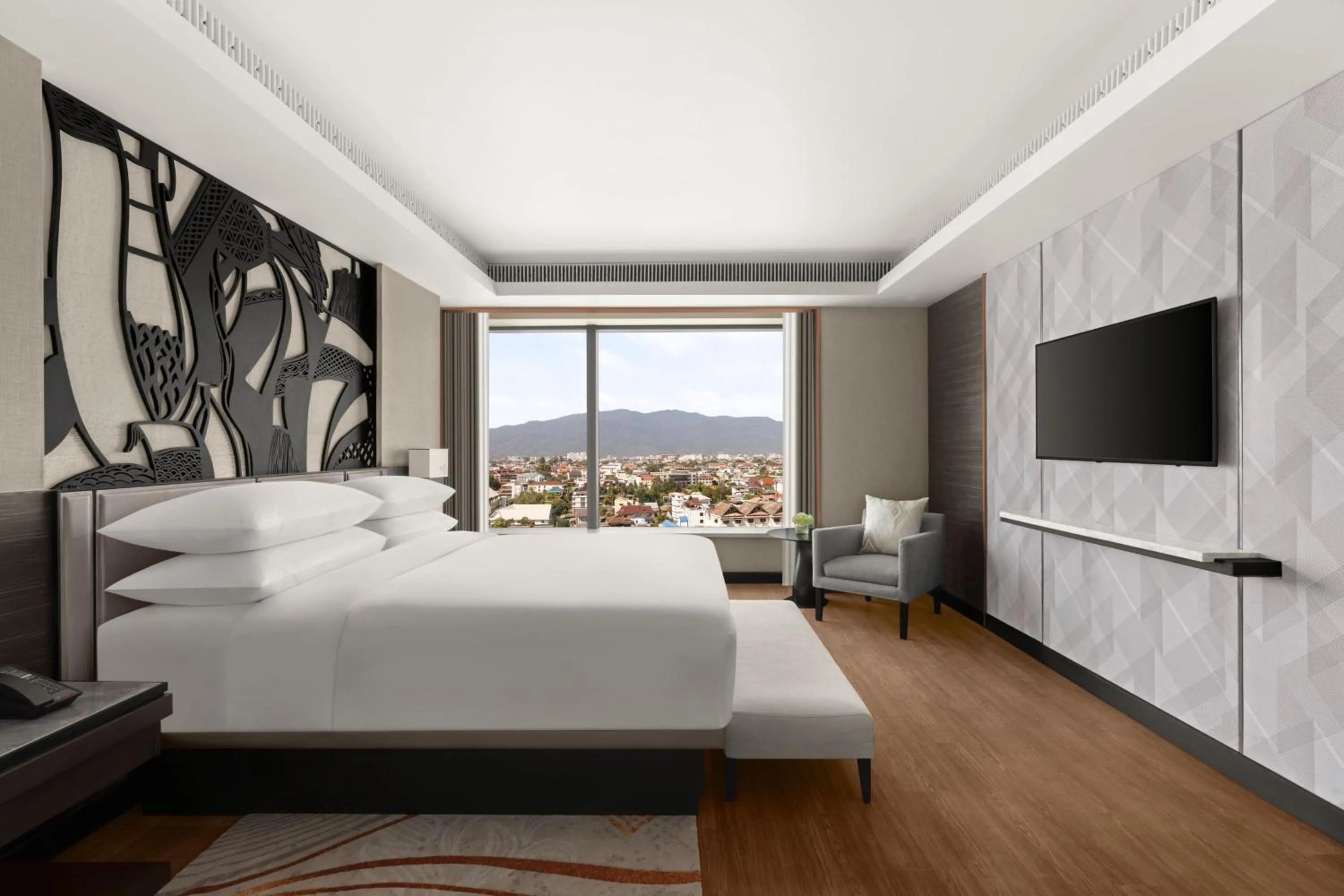 Bedroom, Bed in Chiang Mai Marriott Hotel