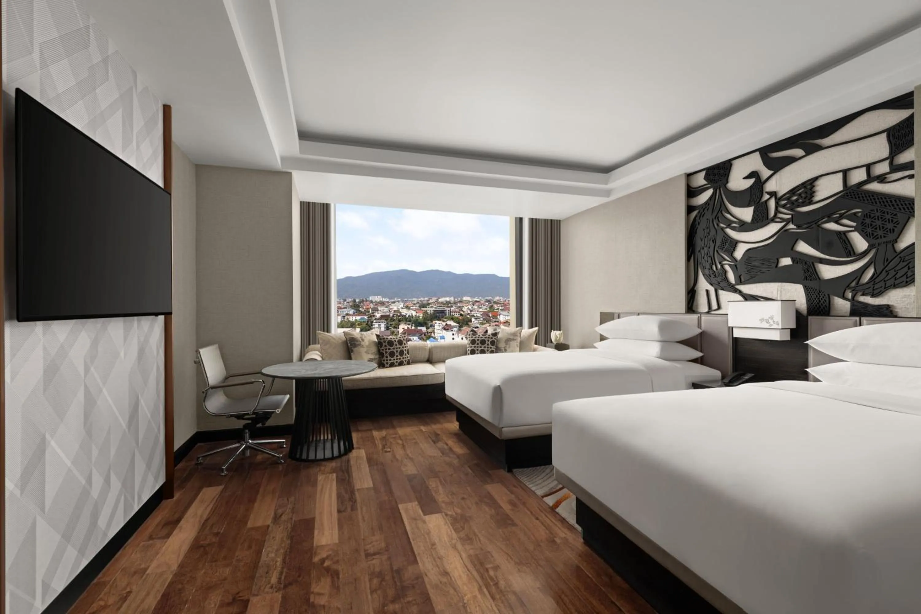 Bedroom, Bed in Chiang Mai Marriott Hotel