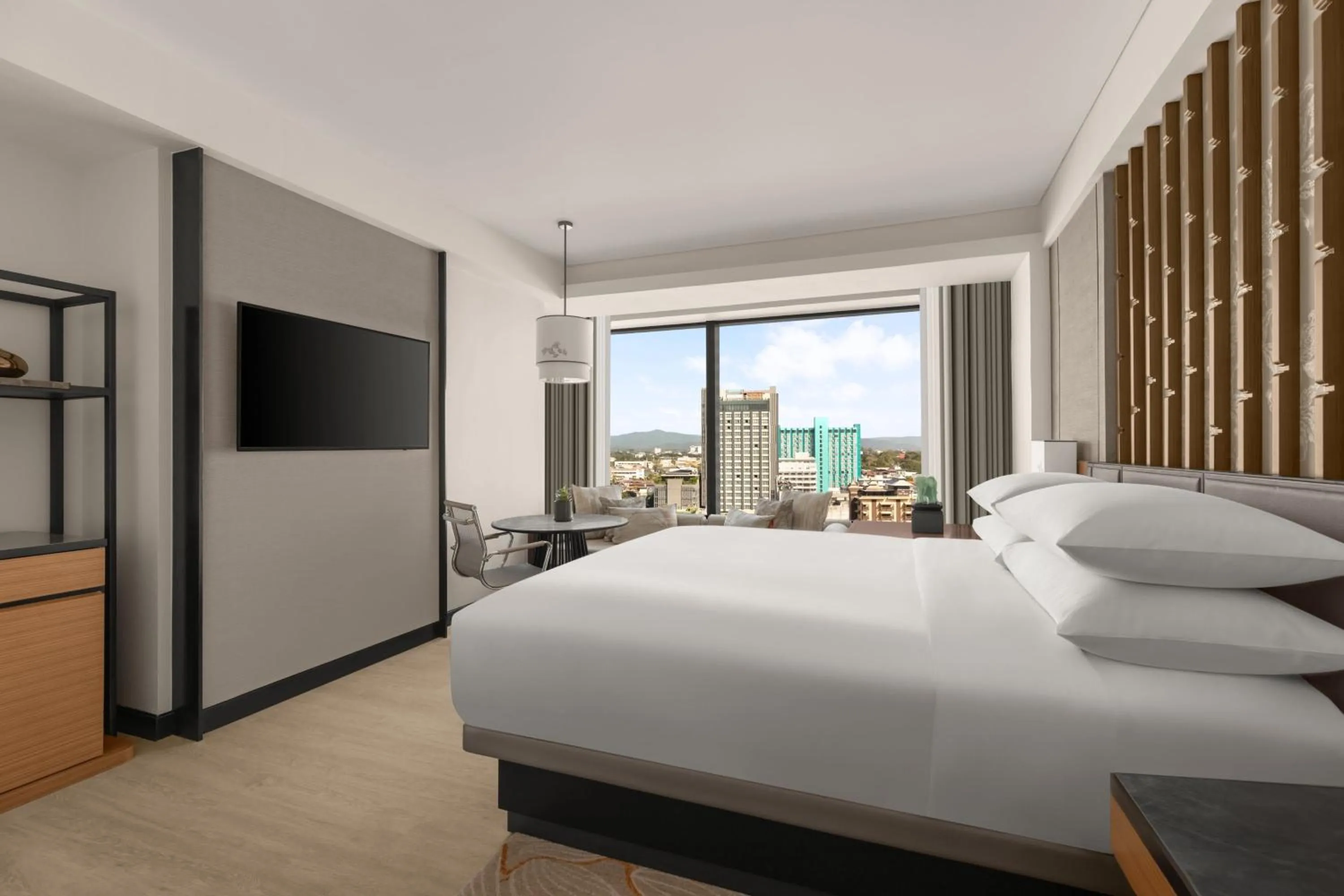 Photo of the whole room, Bed in Chiang Mai Marriott Hotel