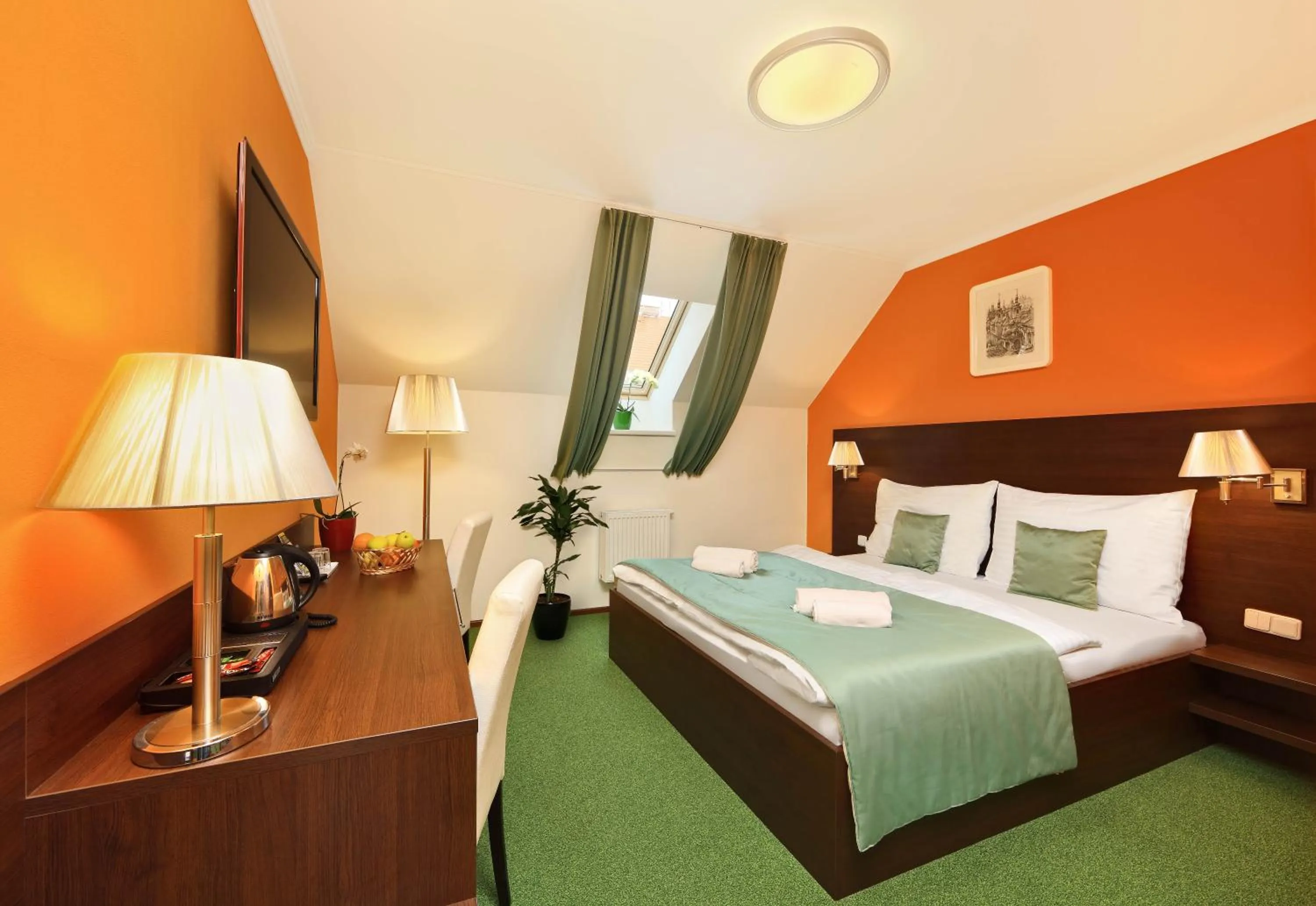 Bed in Martin Hotel Prague