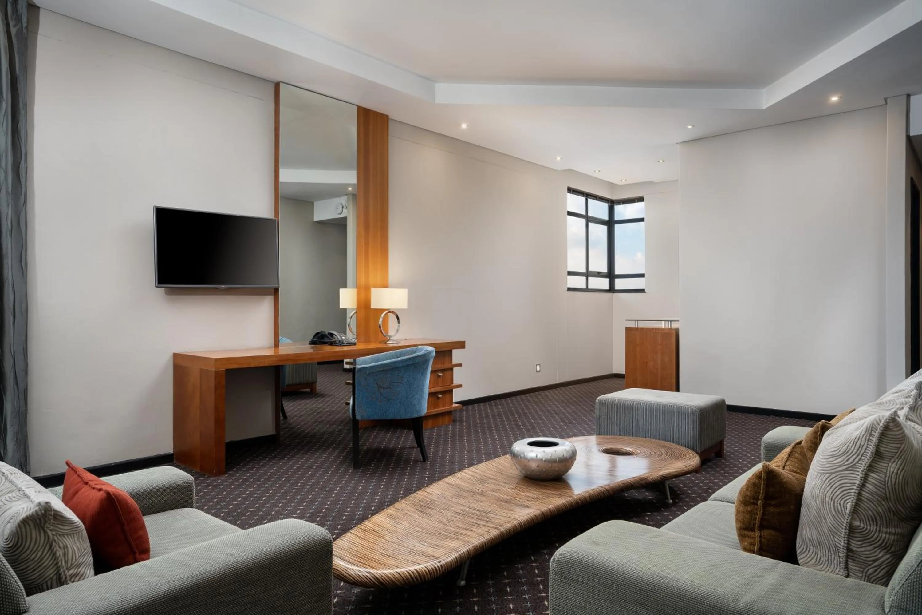 Seating area in Premier Hotel O.R. Tambo