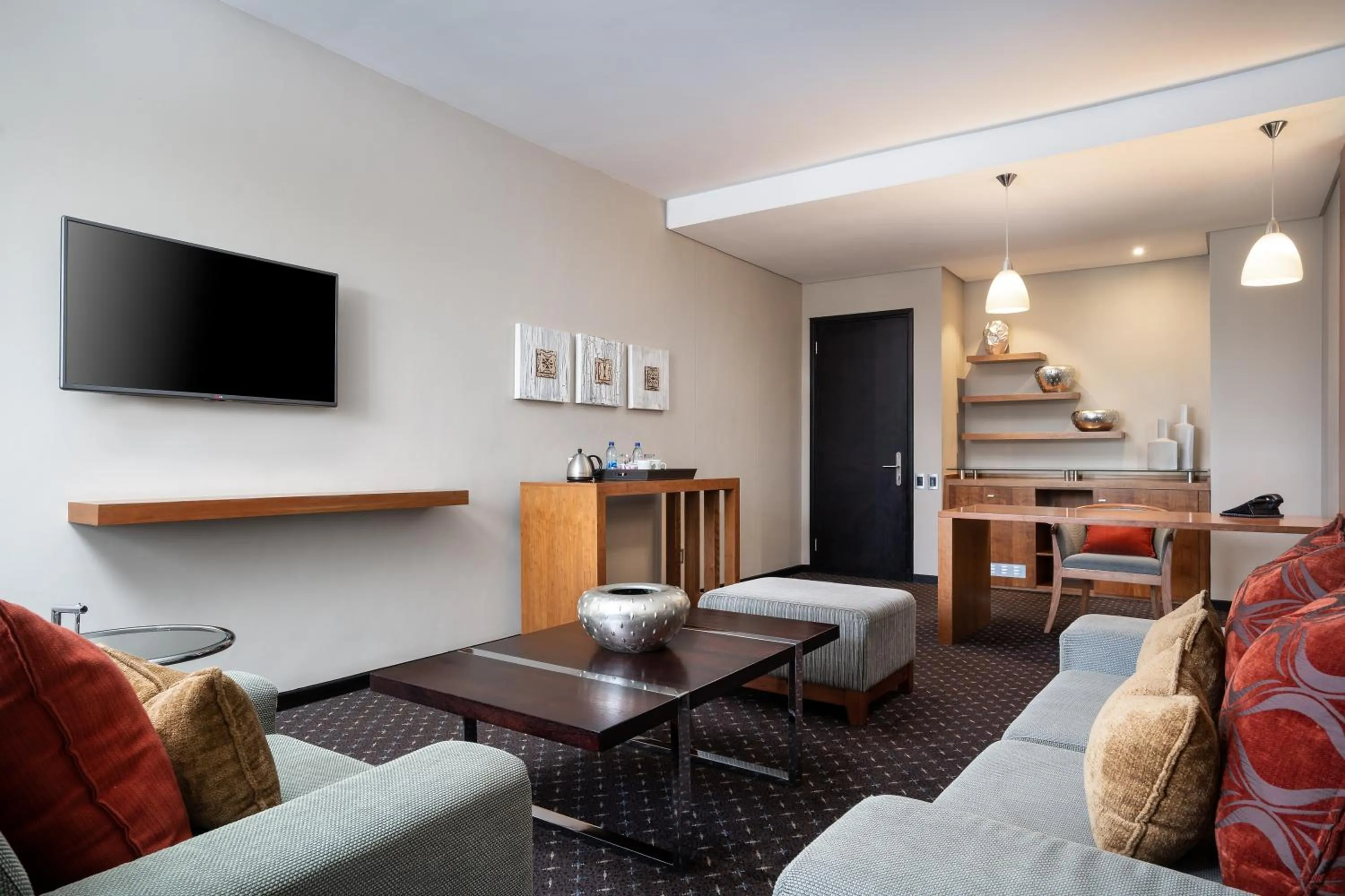 Seating area in Premier Hotel O.R. Tambo