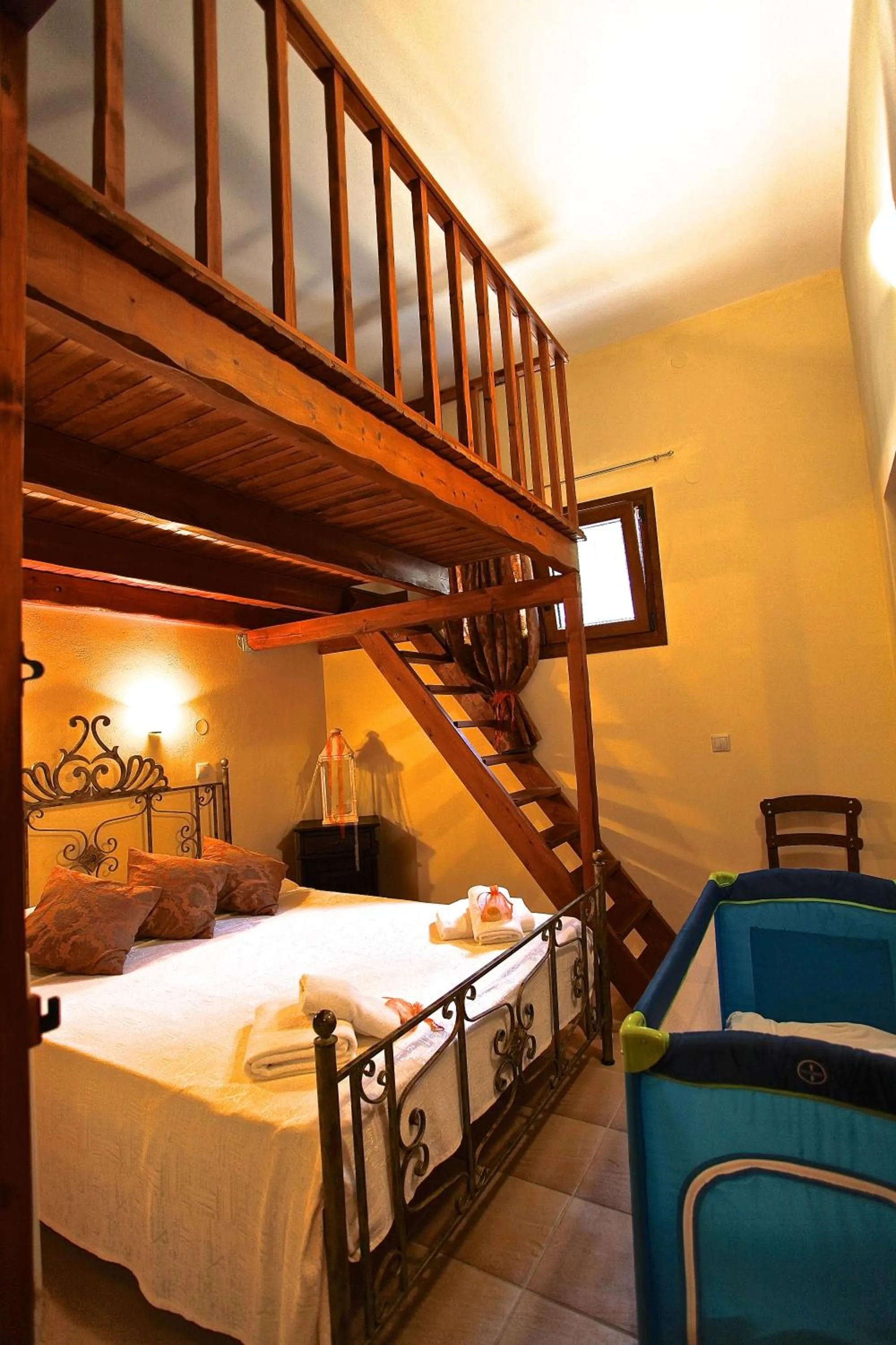 Bed in Corfu Sokraki Villas