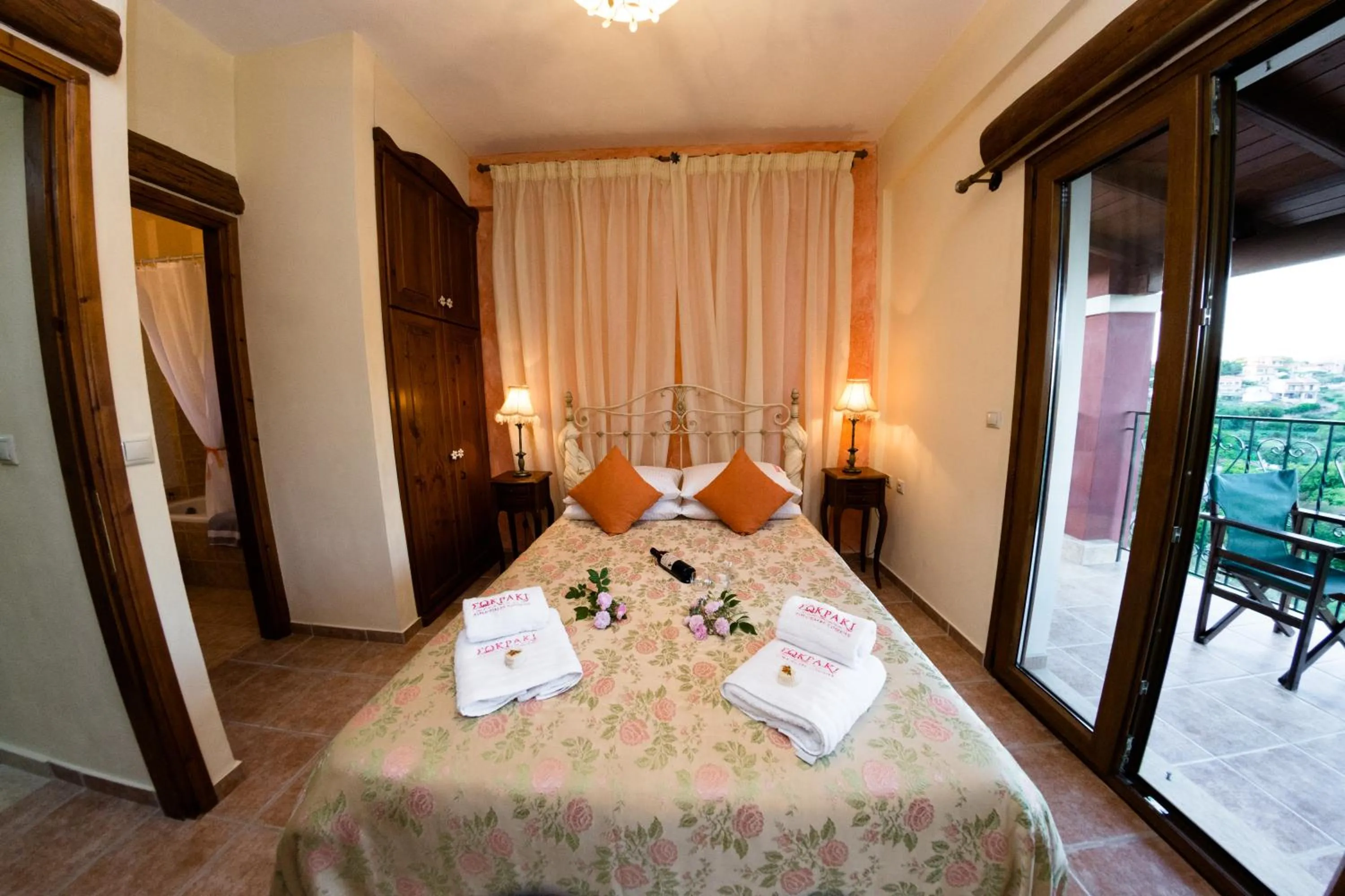 Bedroom, Bed in Corfu Sokraki Villas