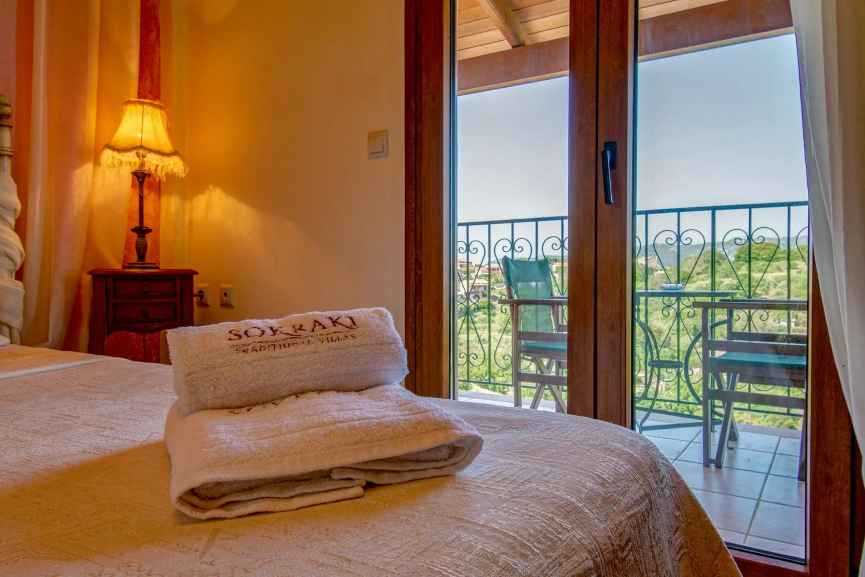 Bedroom, Bed in Corfu Sokraki Villas