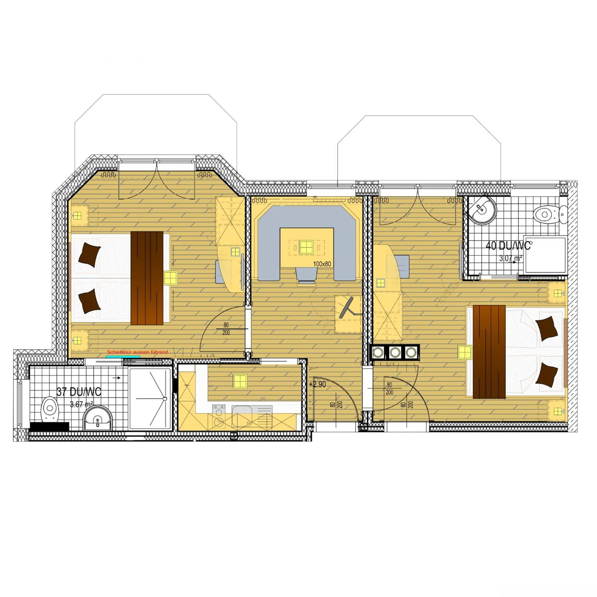Floor plan in Alpenresort Thanner