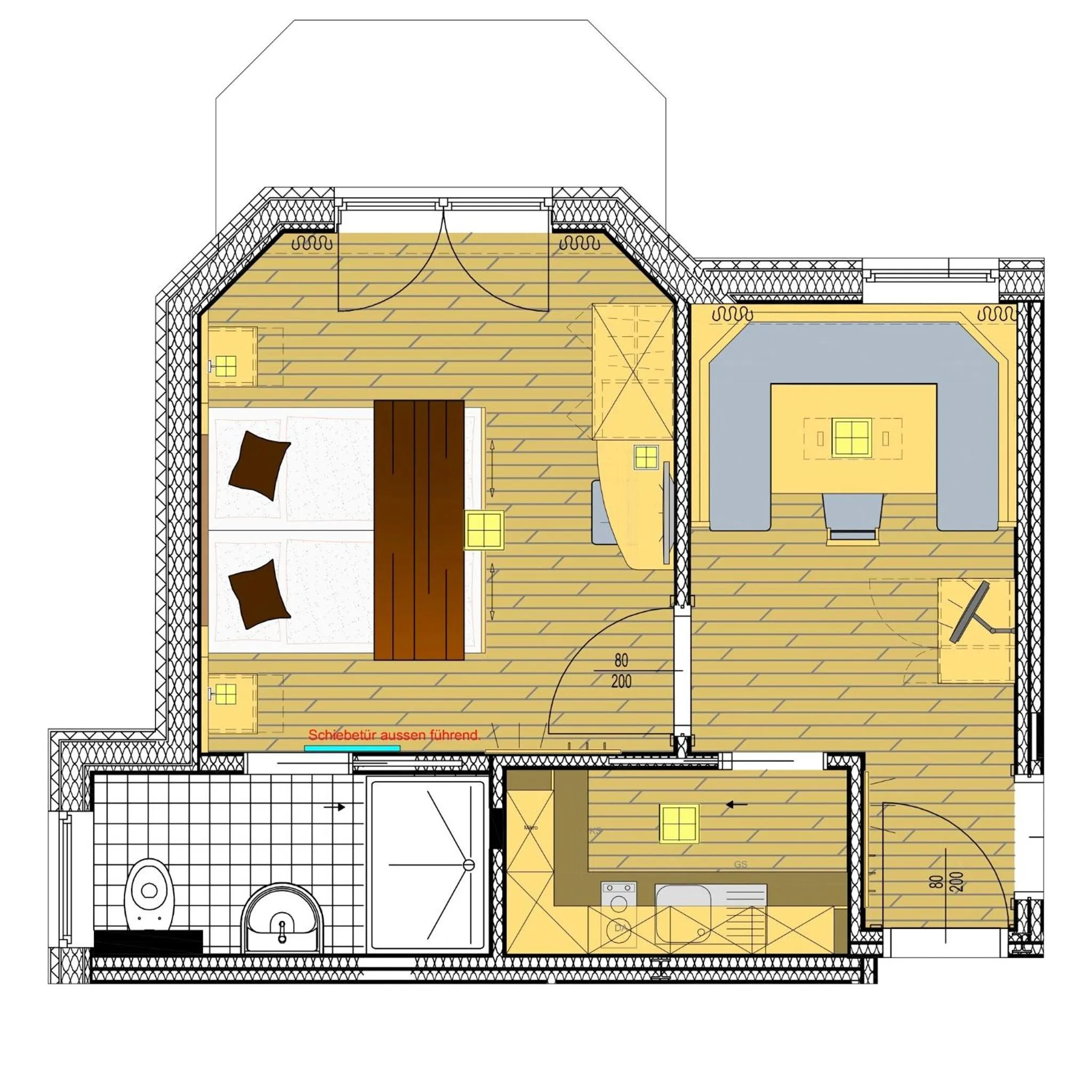 Floor plan in Alpenresort Thanner