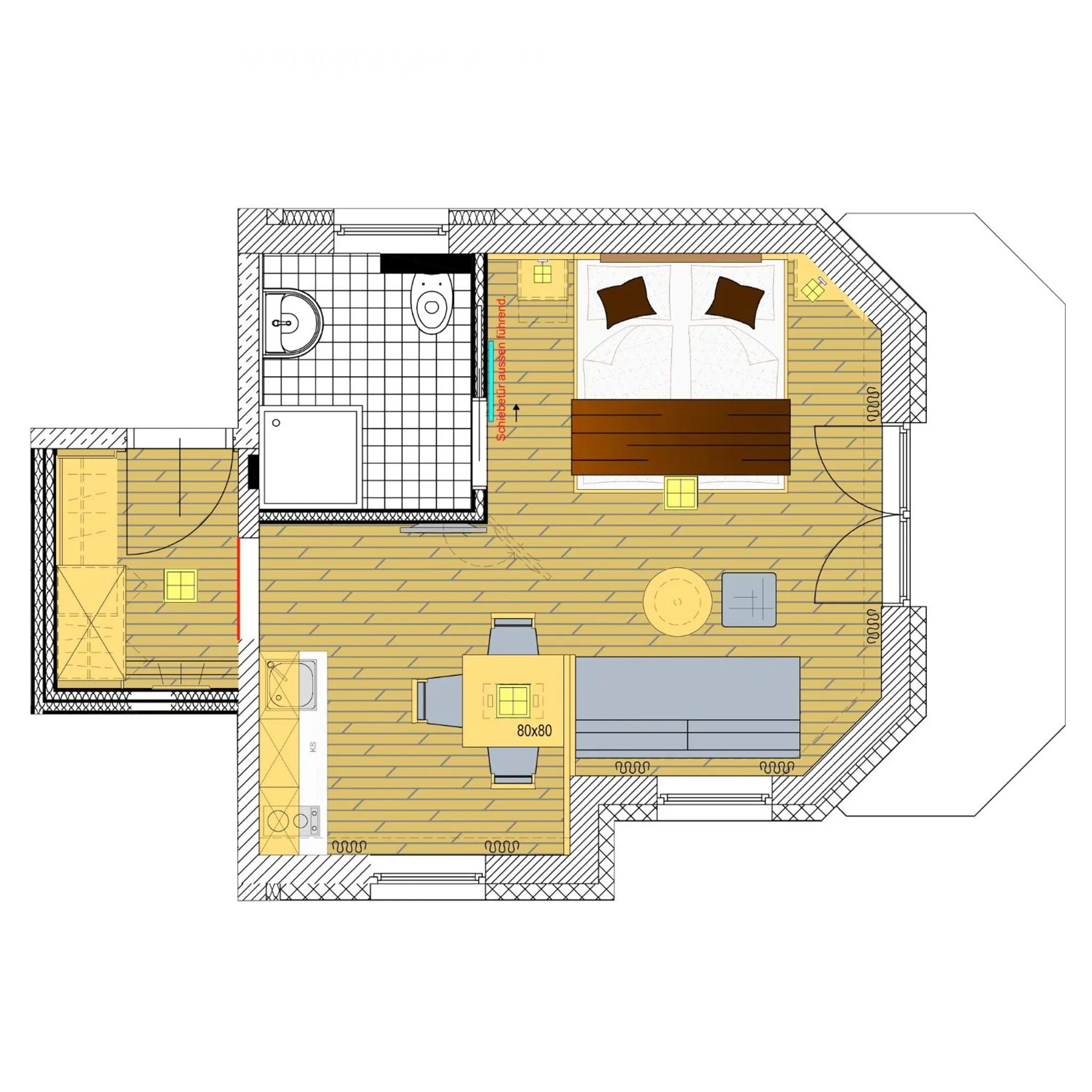 Floor plan in Alpenresort Thanner