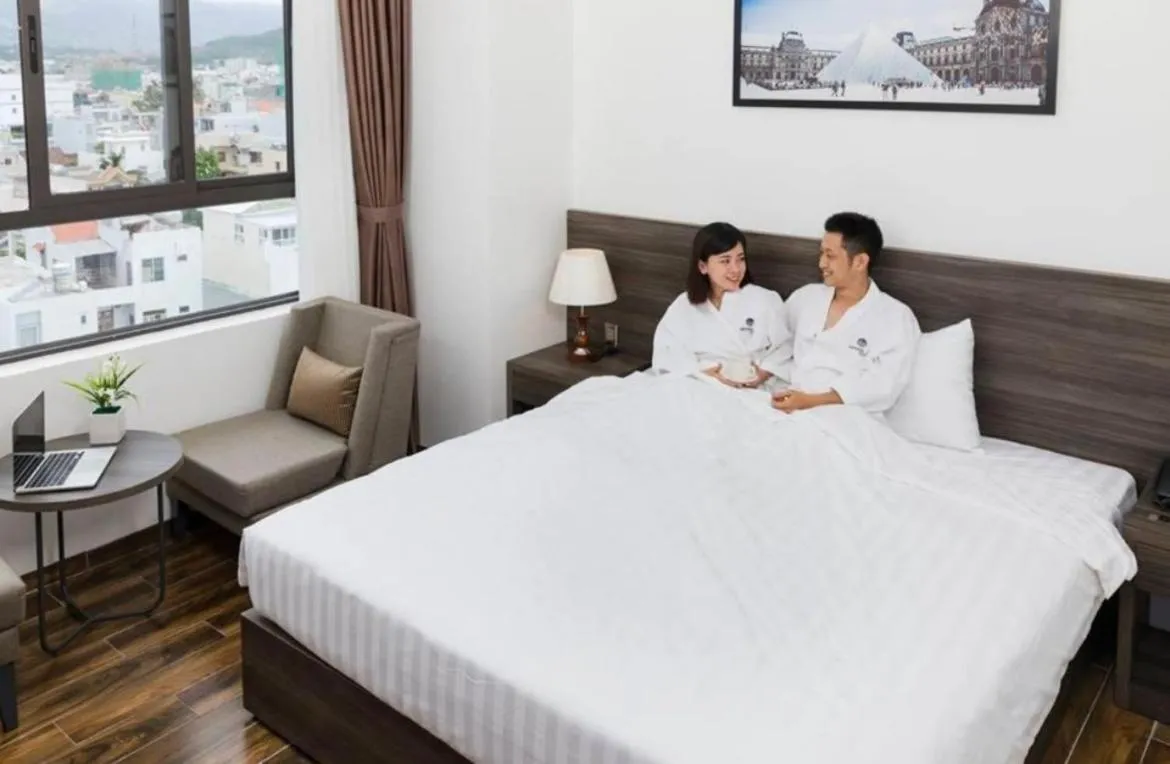 Bed in La Casa Hotel Nha Trang