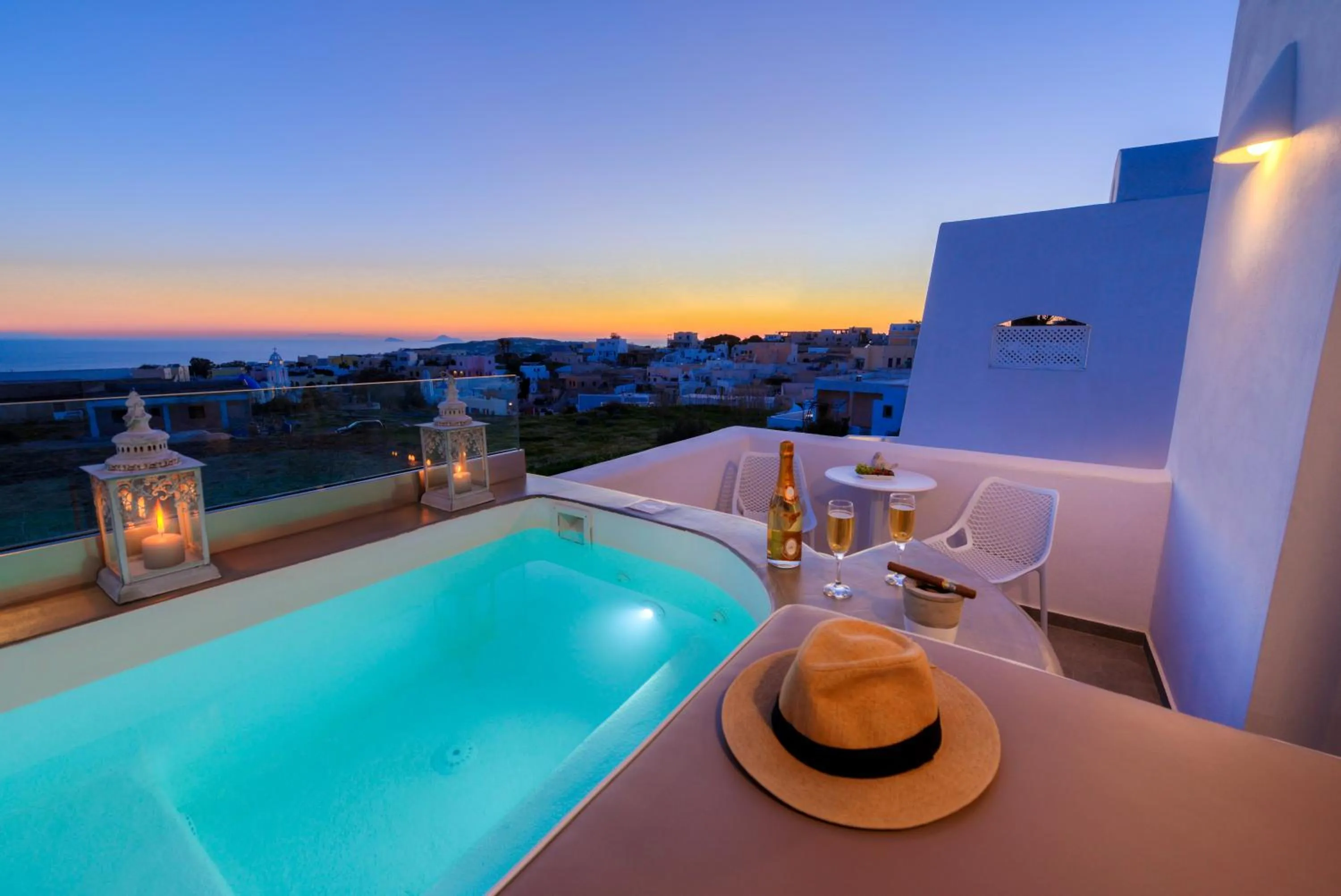 Sunset in White Harmony Suites