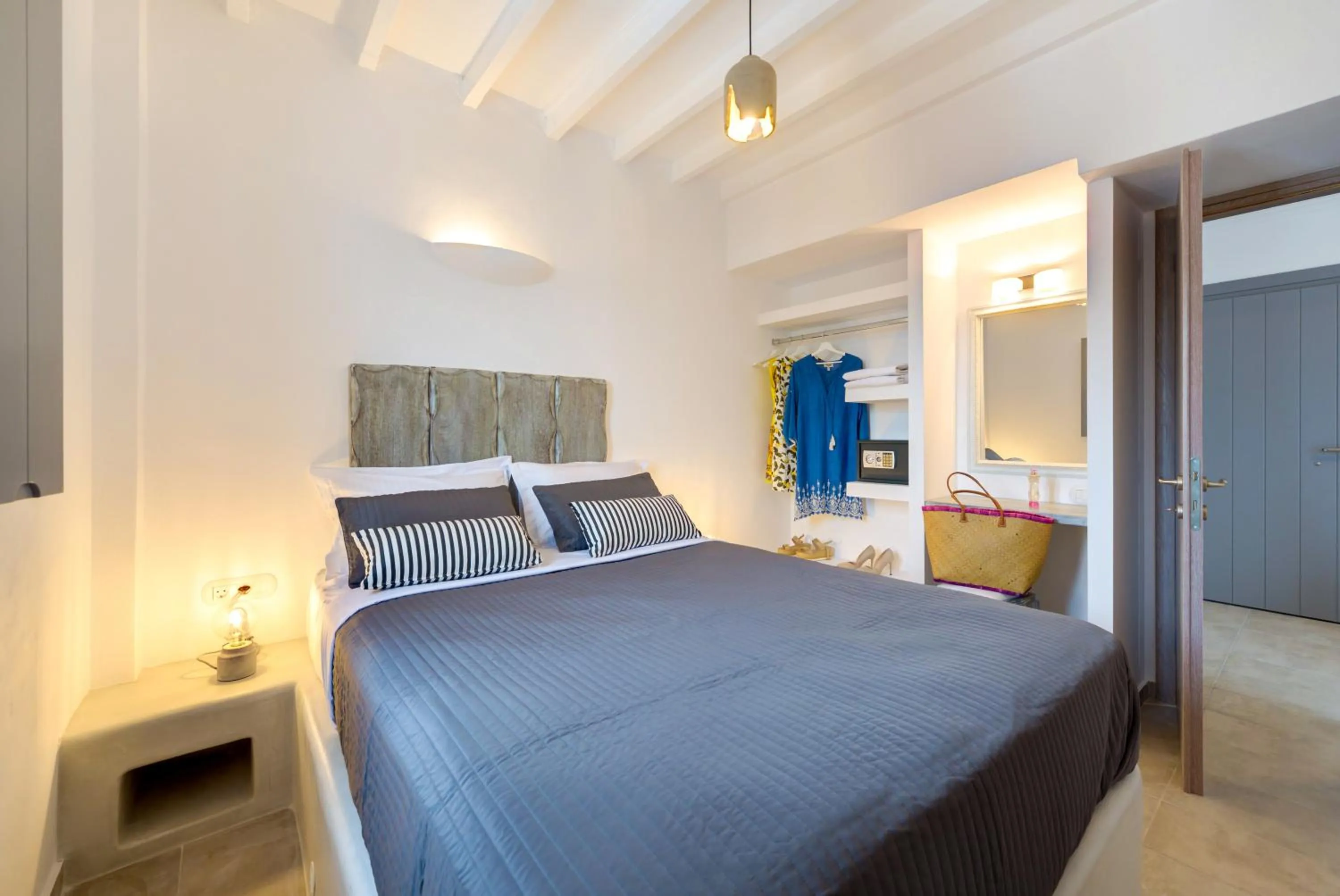 Bed in White Harmony Suites