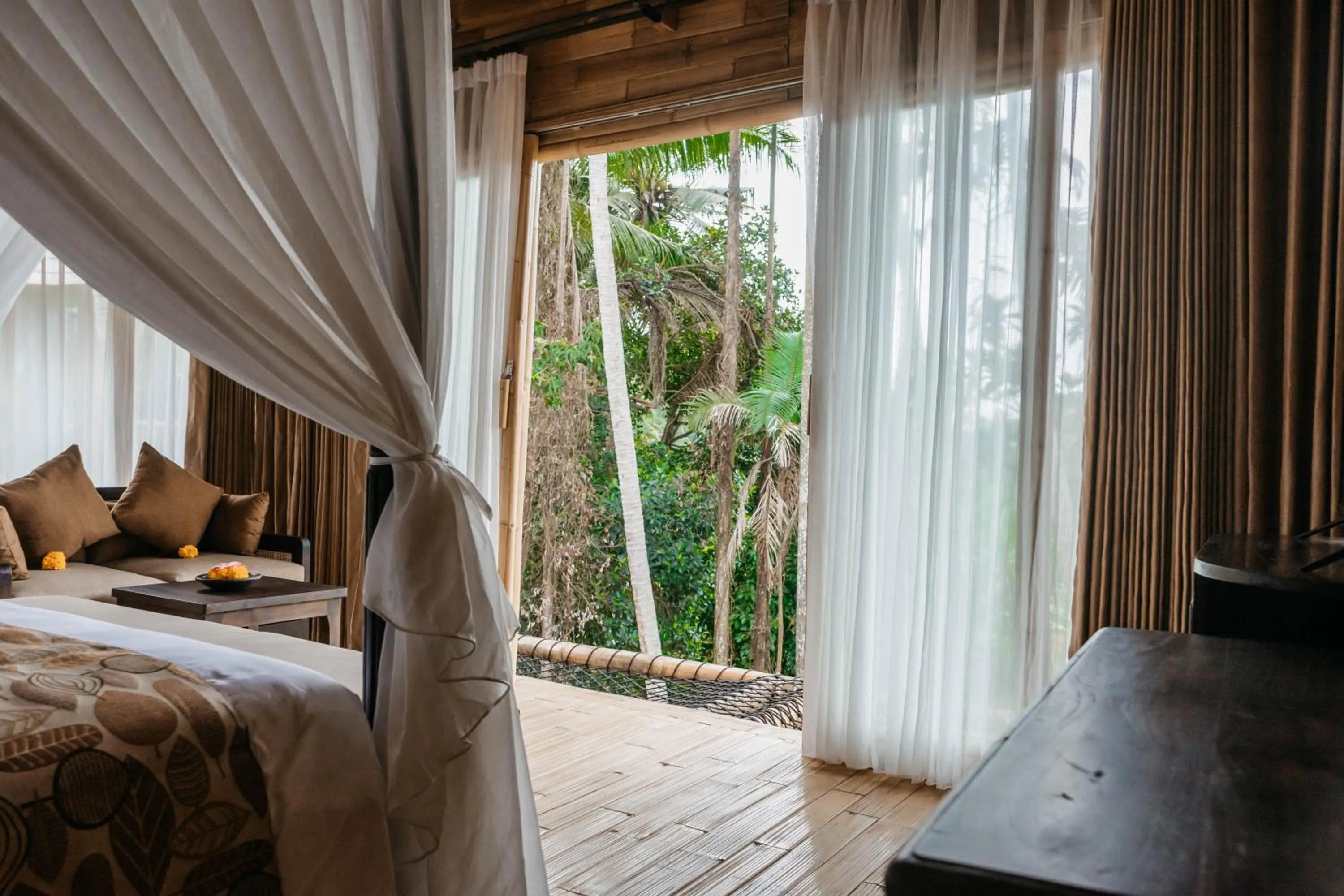 Garden, Bed in Wadari Retreat Villa Ubud