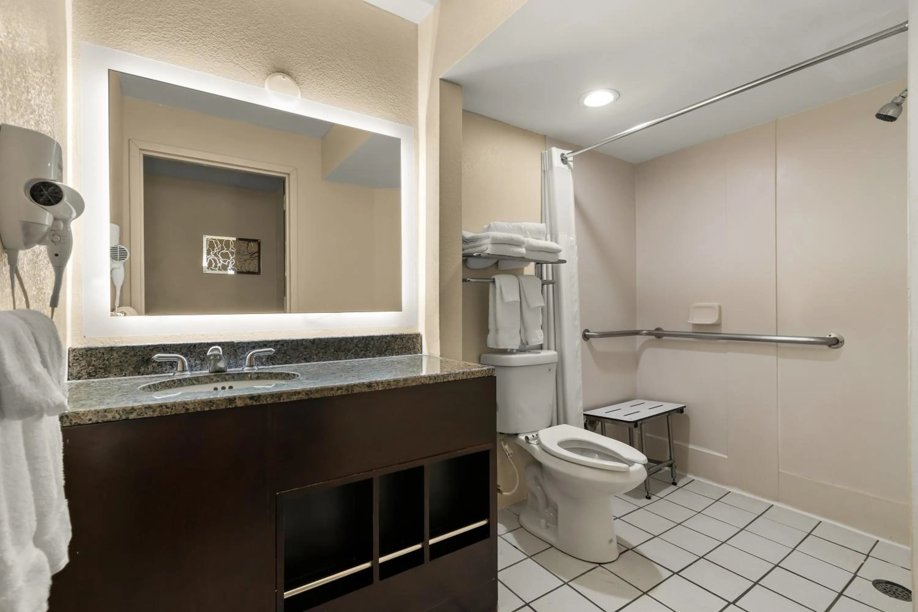 Bathroom in Ramada by Wyndham Harrisburg/Hershey Area