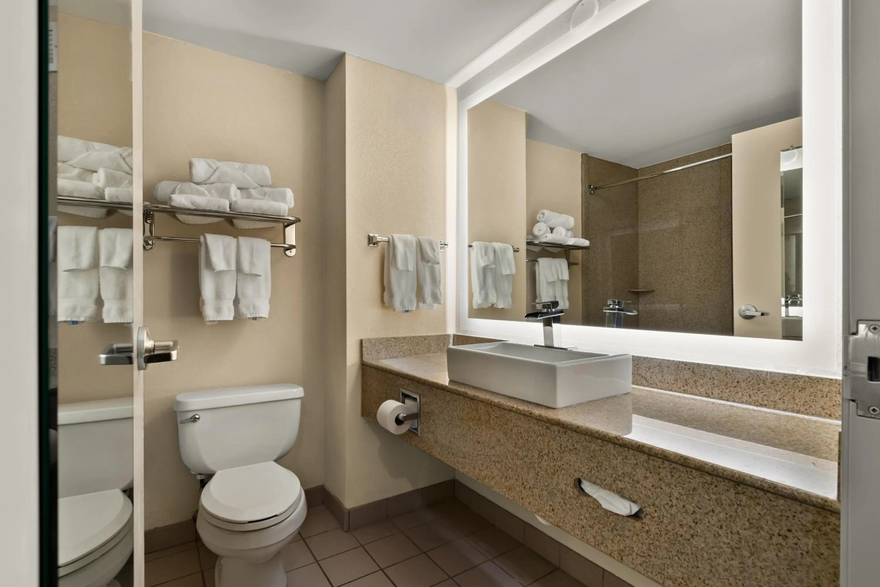 Toilet in Ramada by Wyndham Harrisburg/Hershey Area