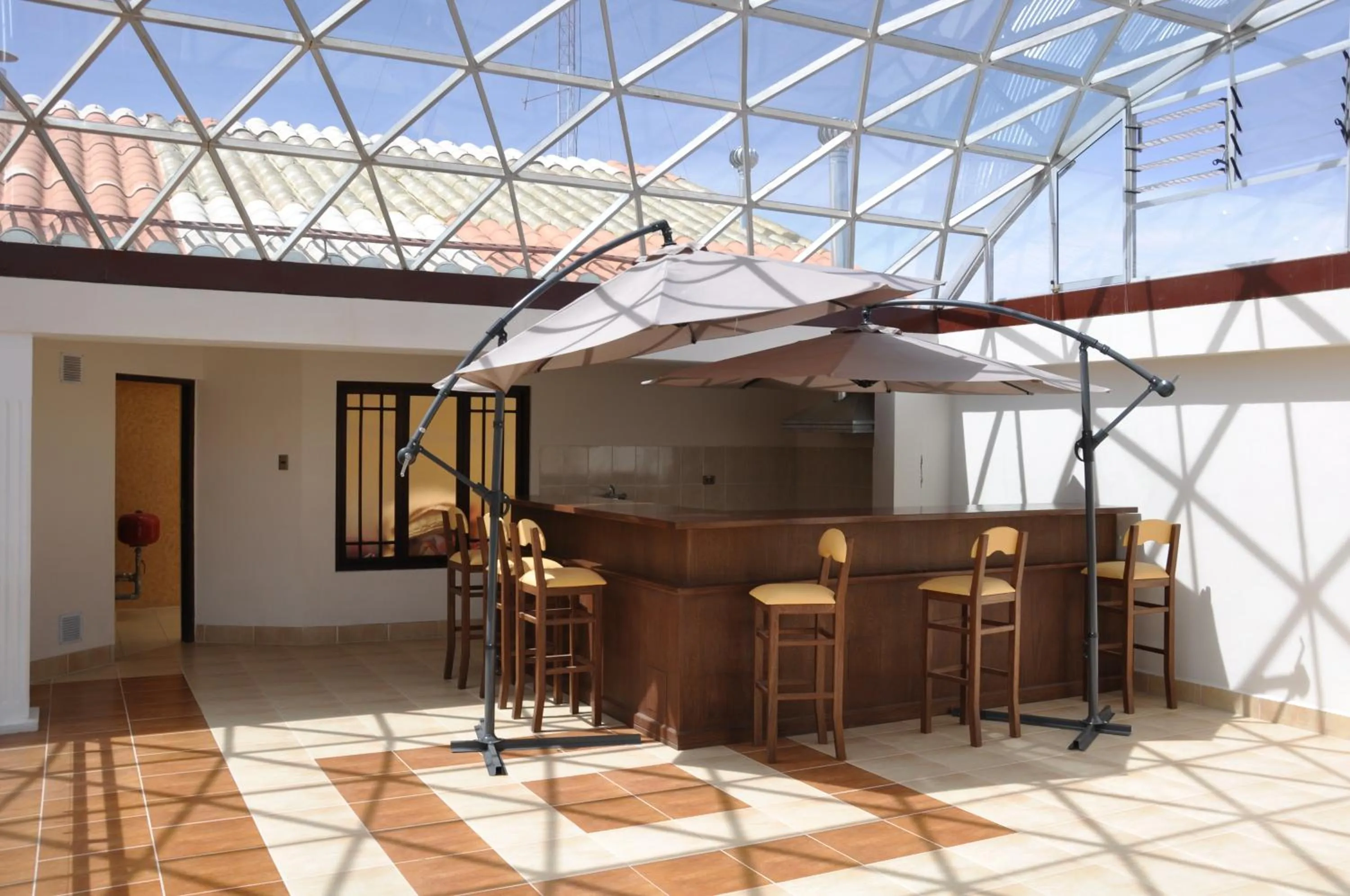 BBQ facilities in Hostal Patrimonio - Potosi