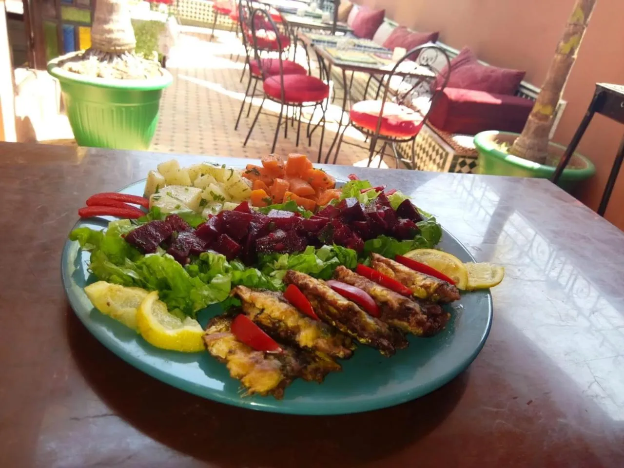 Patio in Riad La Porte du Bouregreg