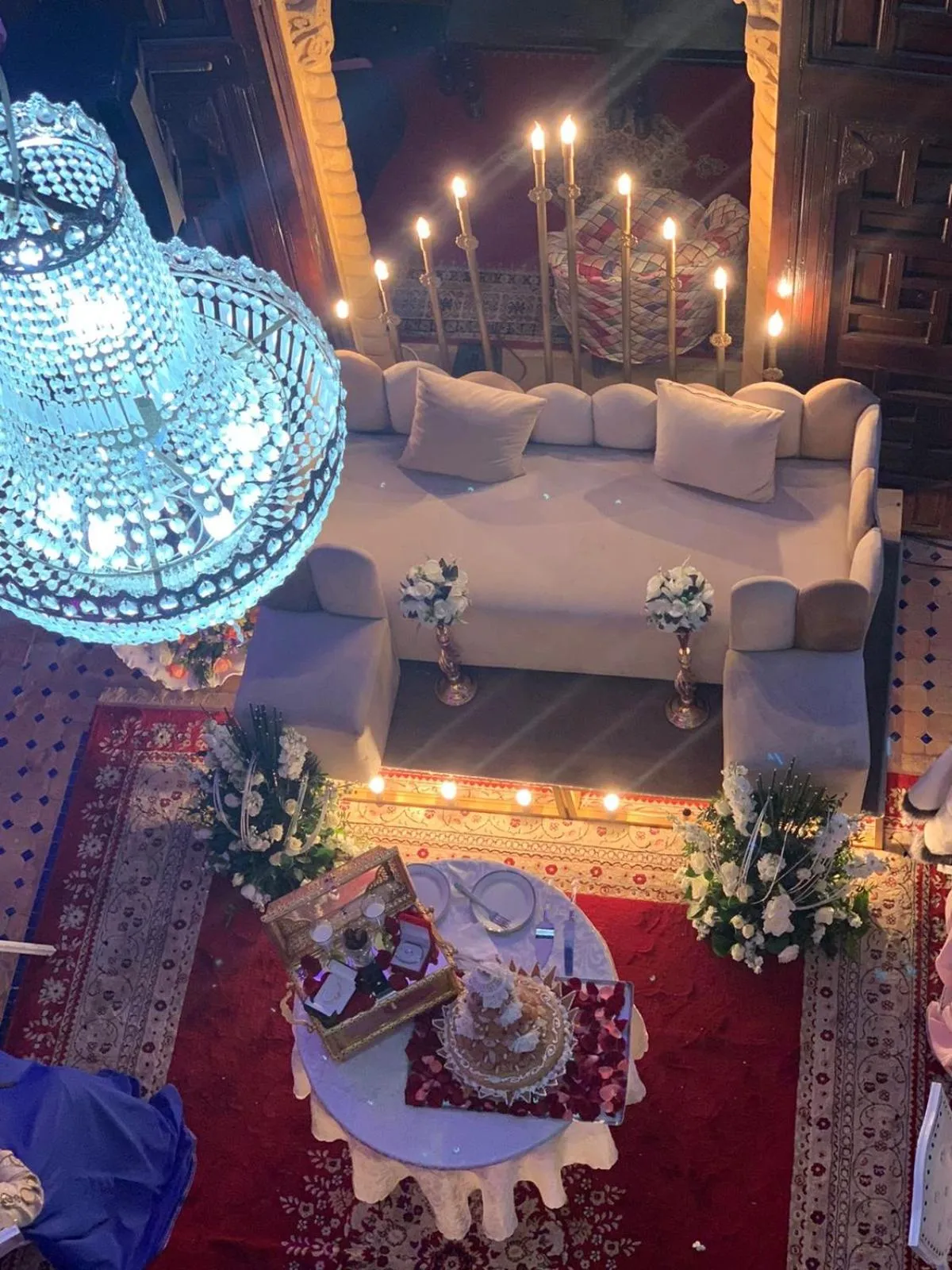 Living room in Riad La Porte du Bouregreg