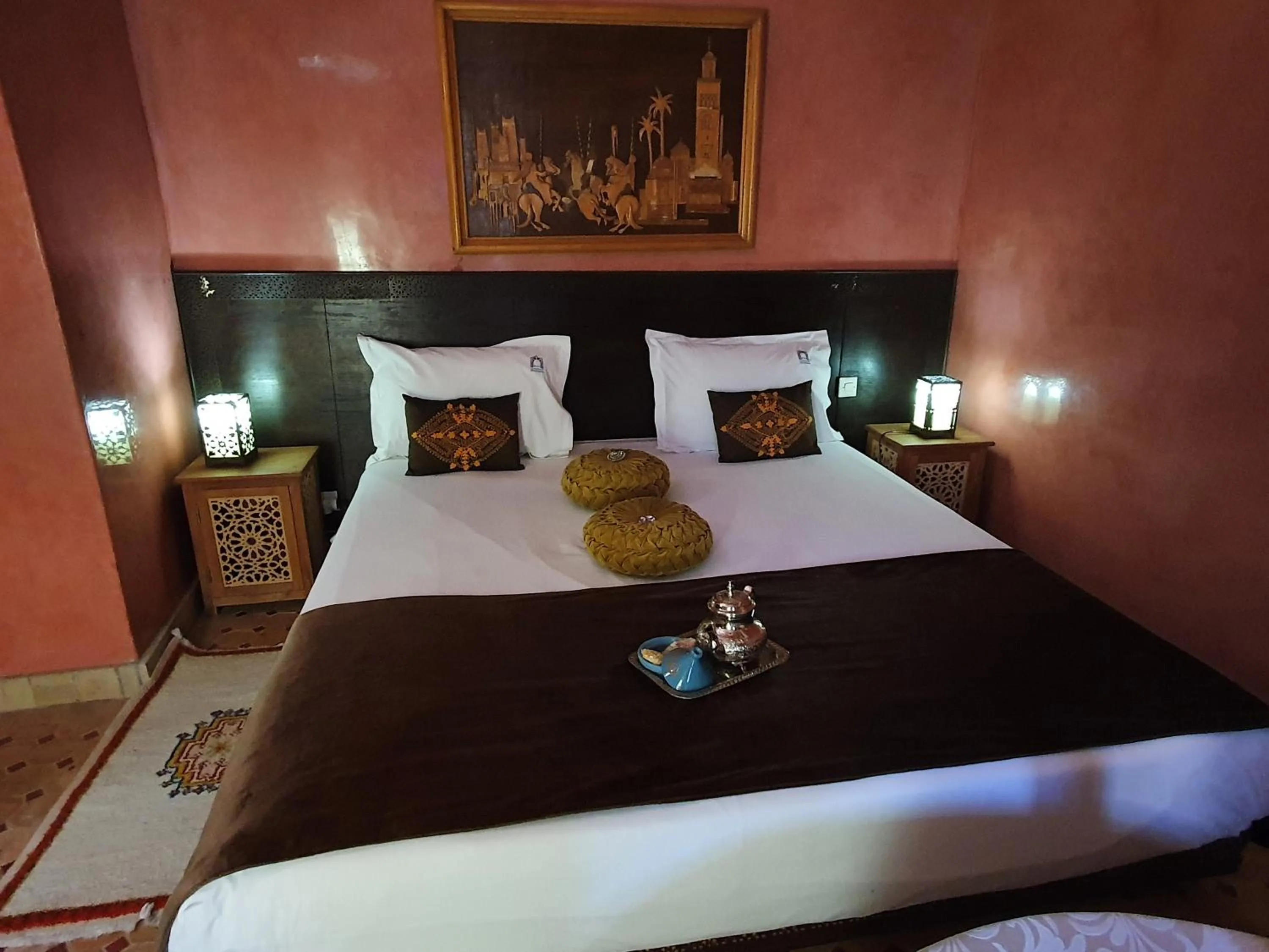 Bed in Riad La Porte du Bouregreg