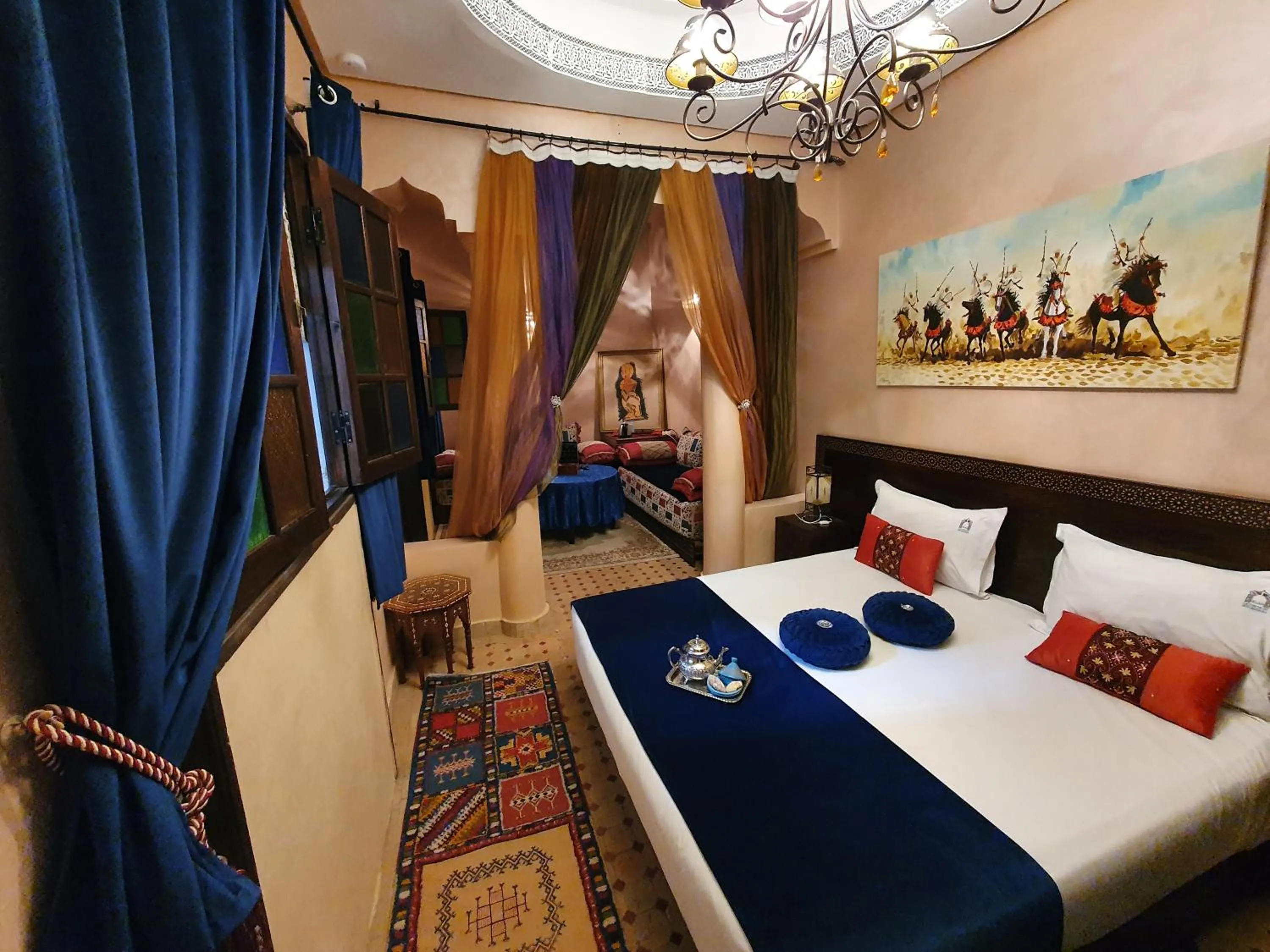 Bed in Riad La Porte du Bouregreg