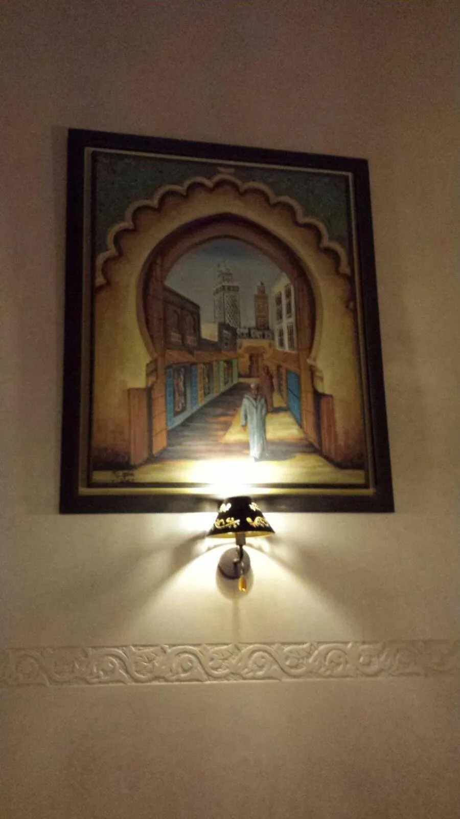 Decorative detail in Riad La Porte du Bouregreg