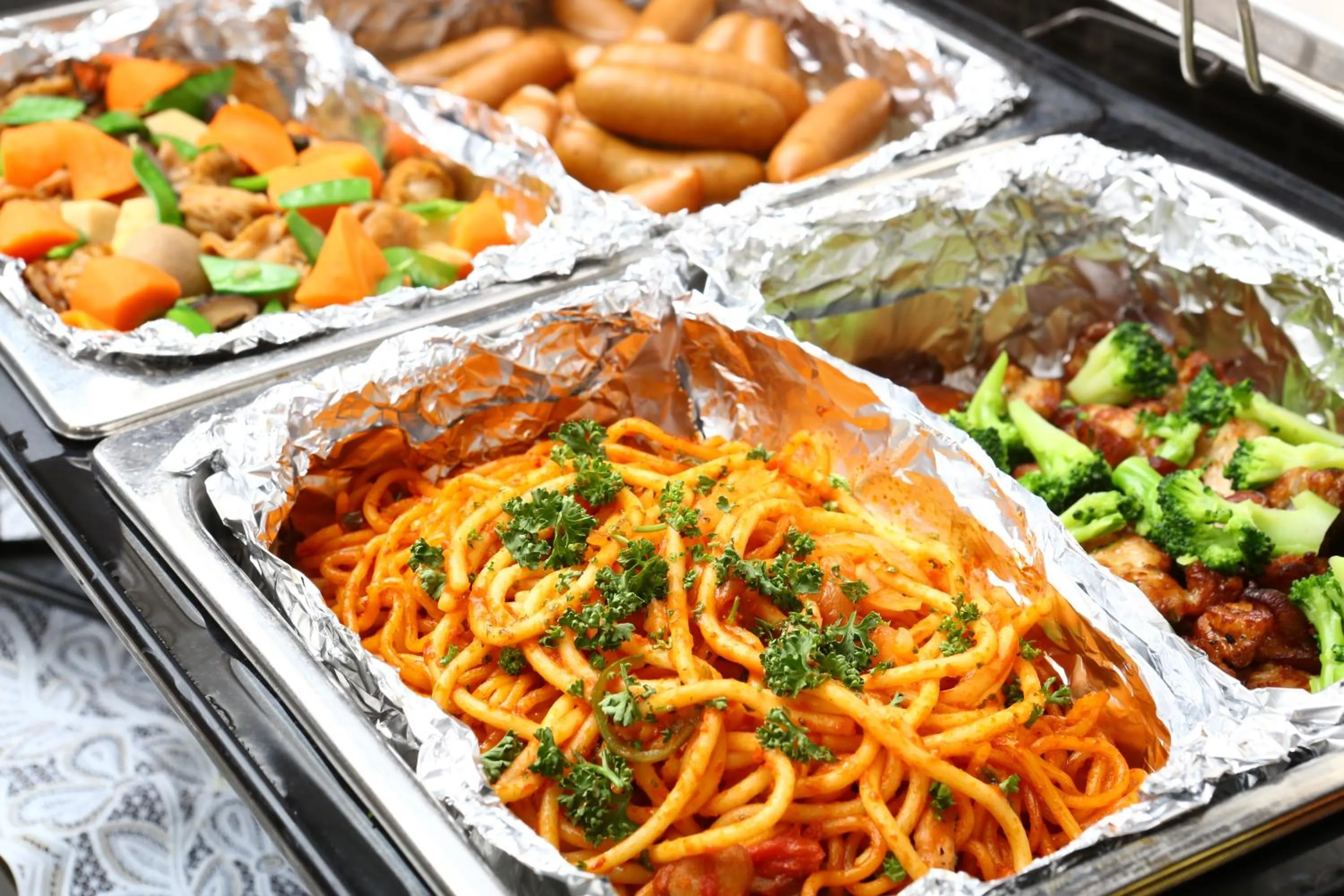 Buffet breakfast in Chino Sky View Hotel